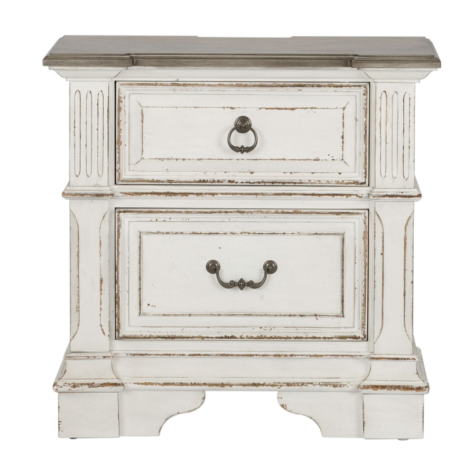 Abbey Park King California Panel Bed, Dresser & Mirror, Night Stand - Luxury Home Furniture (MI)