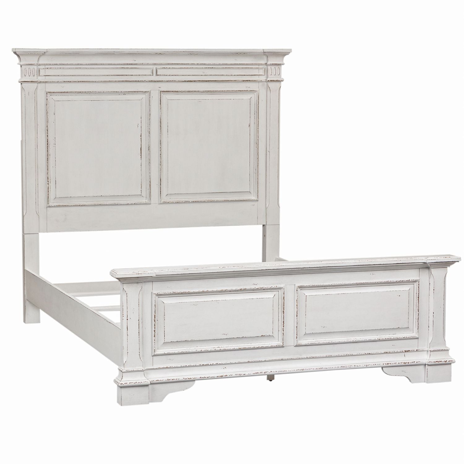 Abbey Park King Panel Bed, Dresser & Mirror - Luxury Home Furniture (MI)