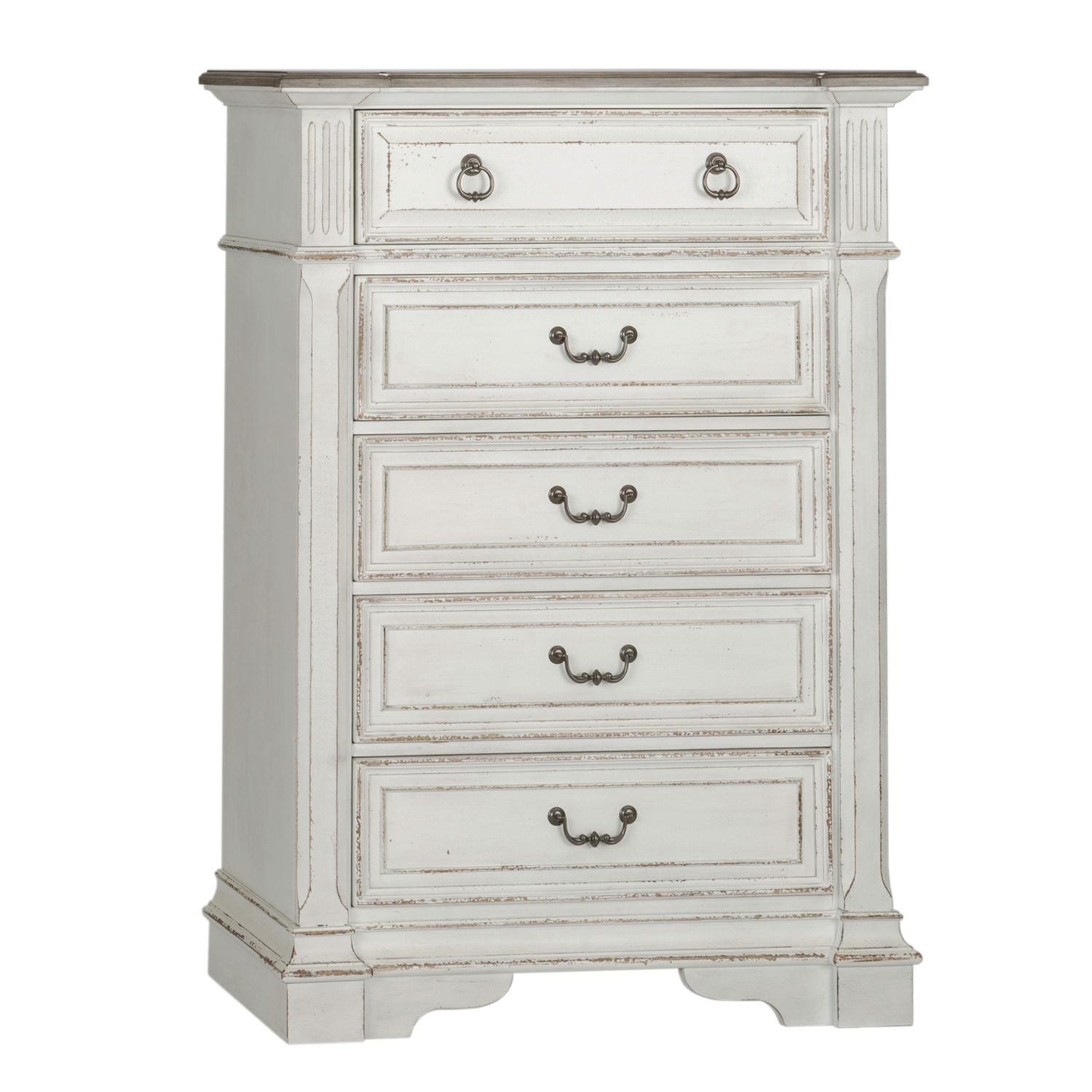 Abbey Park King Panel Bed, Dresser & Mirror, Chest, Night Stand - Luxury Home Furniture (MI)
