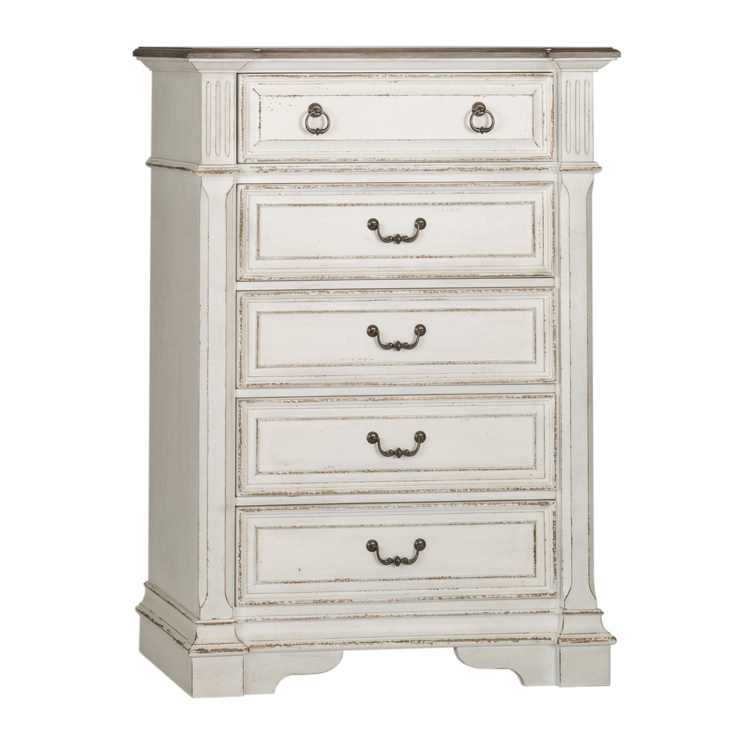 Abbey Park Queen Panel Bed, Dresser & Mirror, Chest, Night Stand - Luxury Home Furniture (MI)