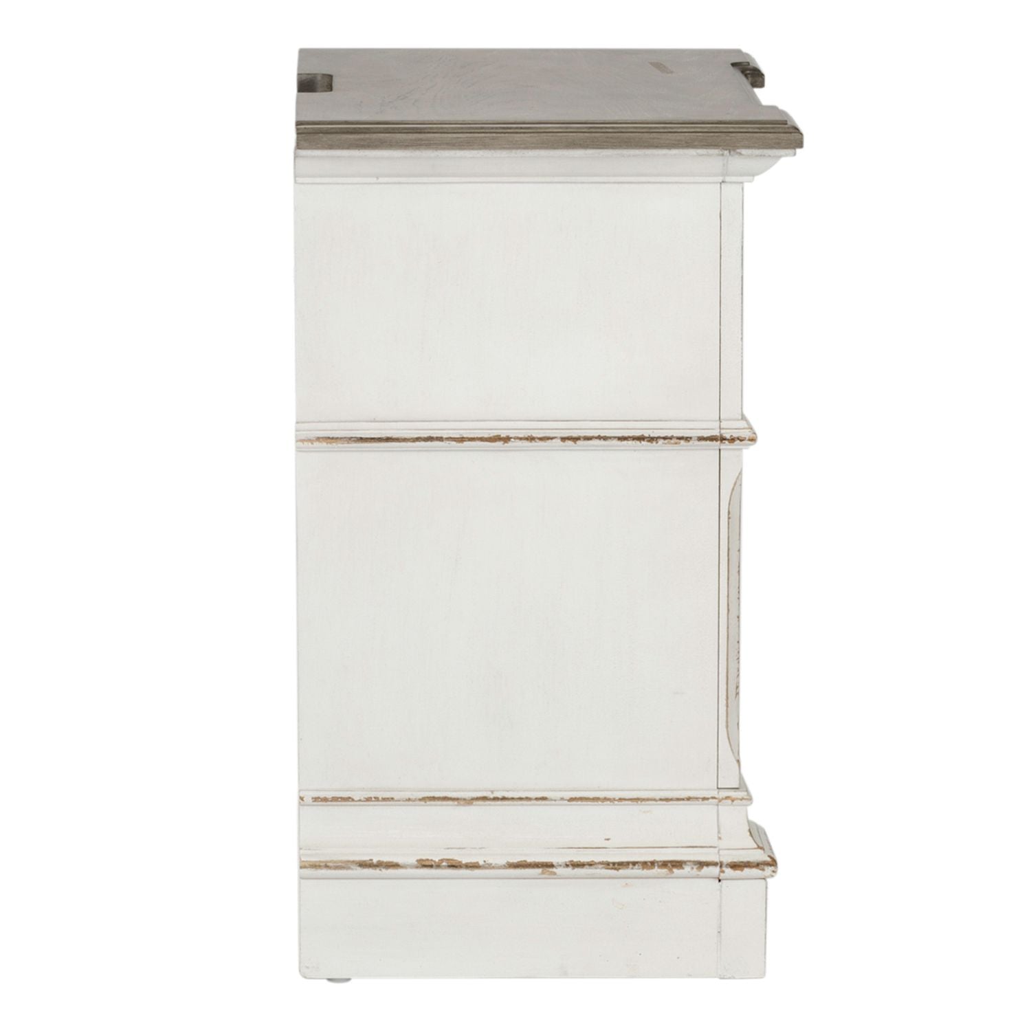 Abbey Park Drawer Nightstand in Antique White - Luxury Home Furniture (MI)