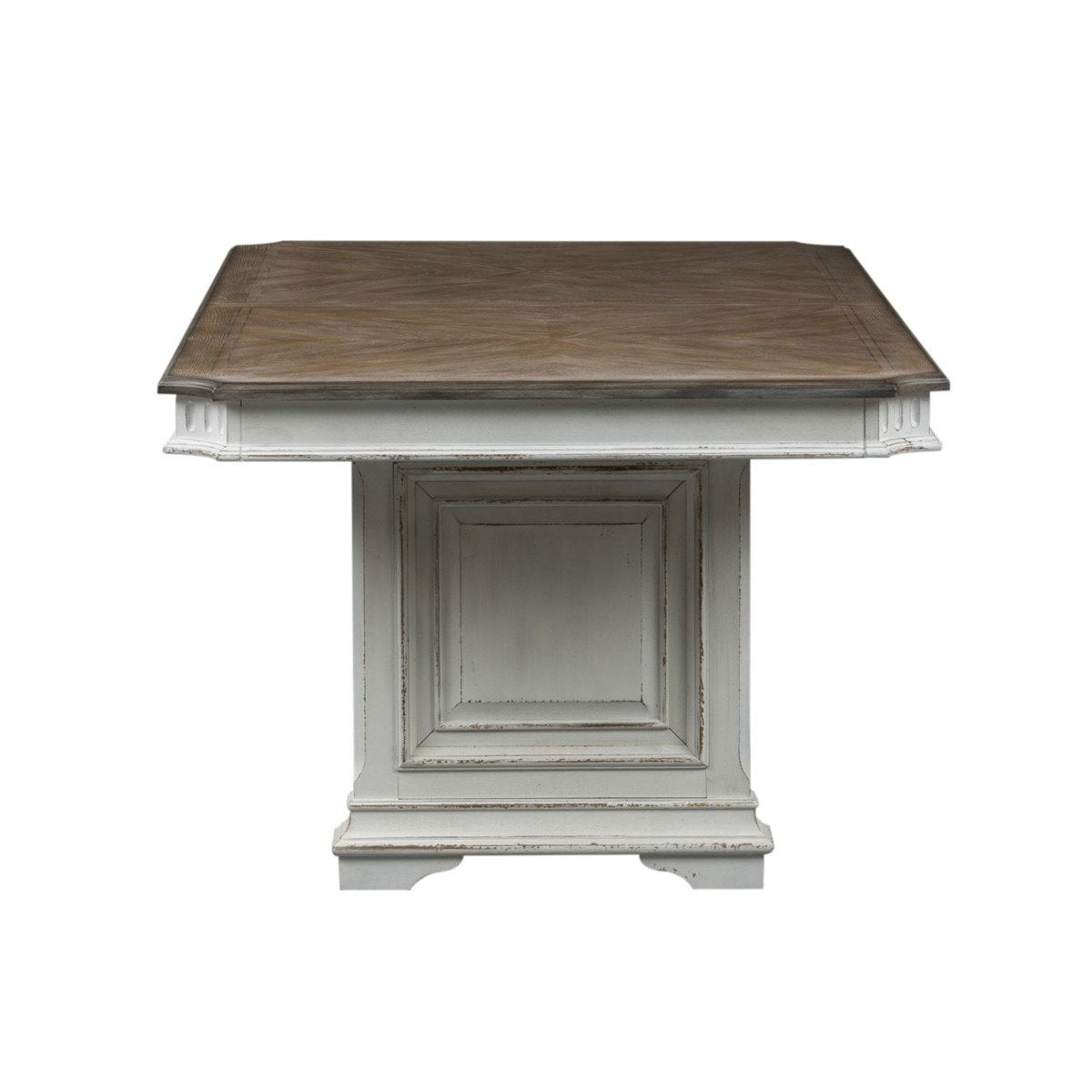 Liberty Furniture Abbey Park Trestle Dining Table in Antique White - Luxury Home Furniture (MI)
