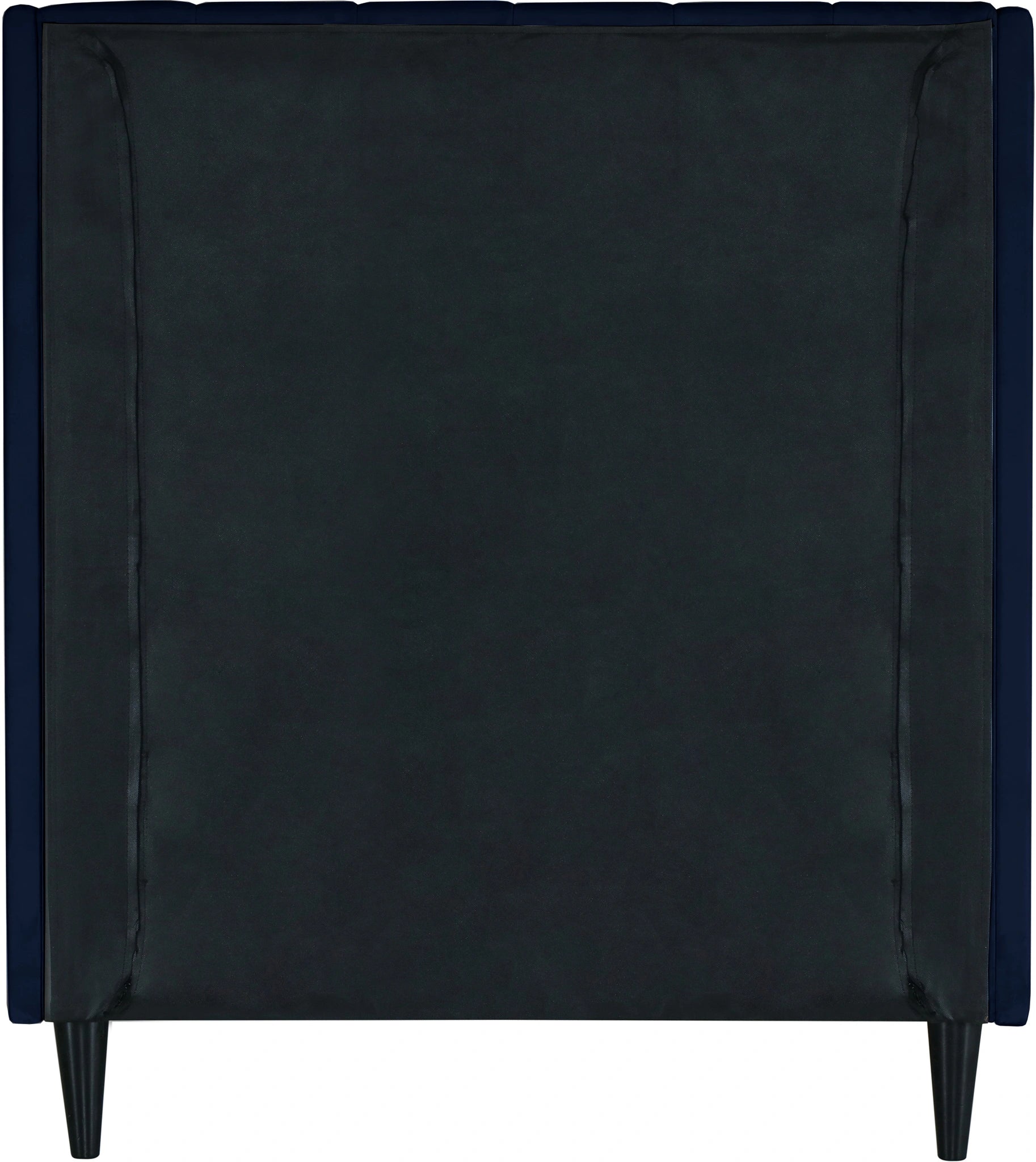Eva Navy Velvet Twin Bed