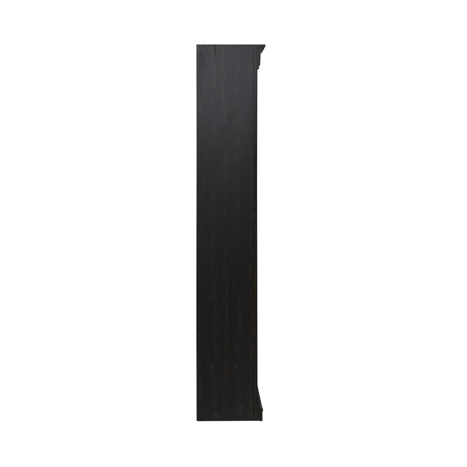 Meritage 2pc Bunching Bookcase in Aged Charcoal w/ Rub Thru/Caramel - Luxury Home Furniture (MI)