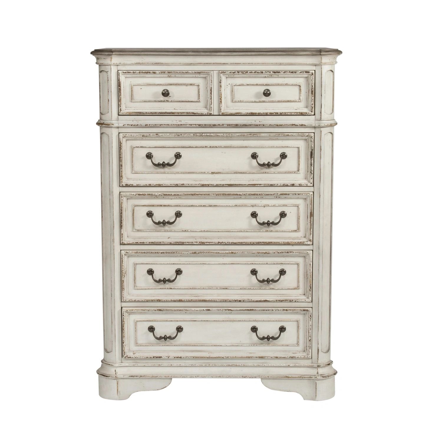 Magnolia Manor Uph Sleigh Bed, Dresser & Mirror, Chest image