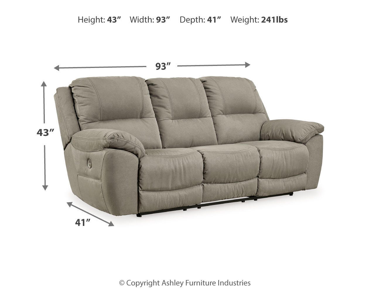 Next-Gen Gaucho Power Reclining Sofa - Luxury Home Furniture (MI)