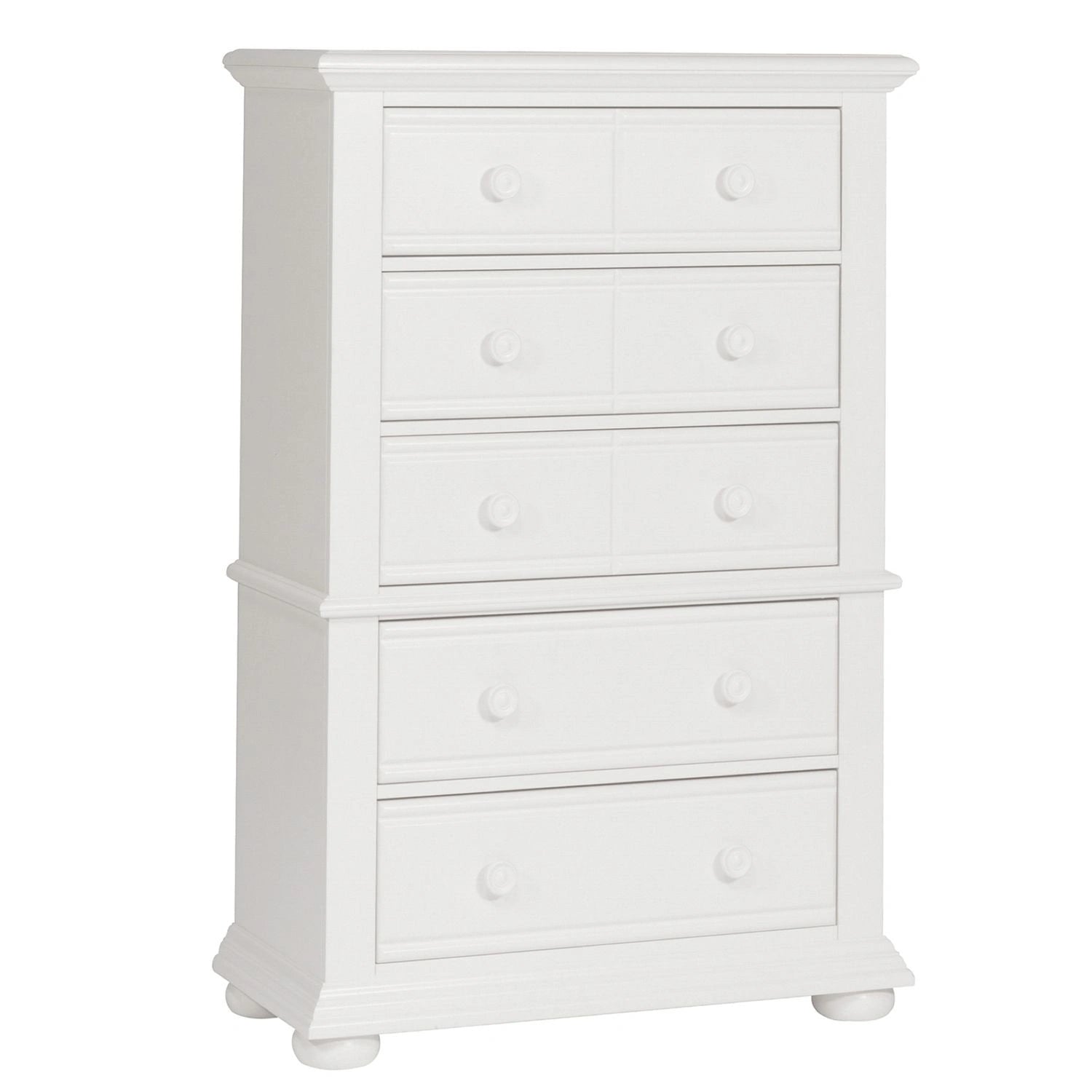 Summer House 5 Drawer Chest in Oyster White image