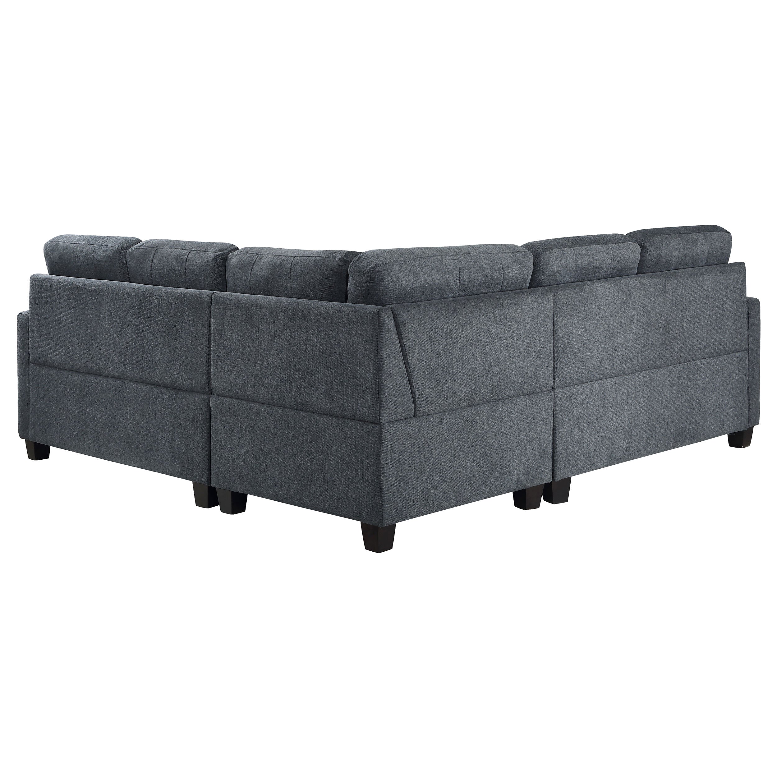 Georgina 5 Pc Stationary Sectionals Grey