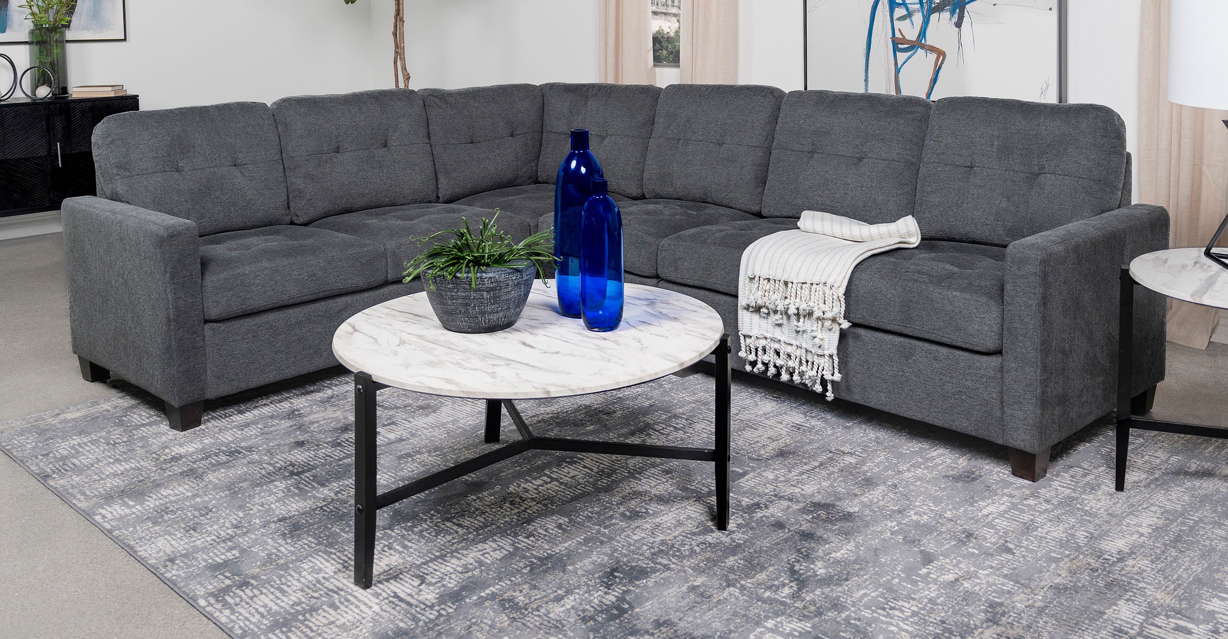 Georgina Sectional Loveseat - Luxury Home Furniture (MI)