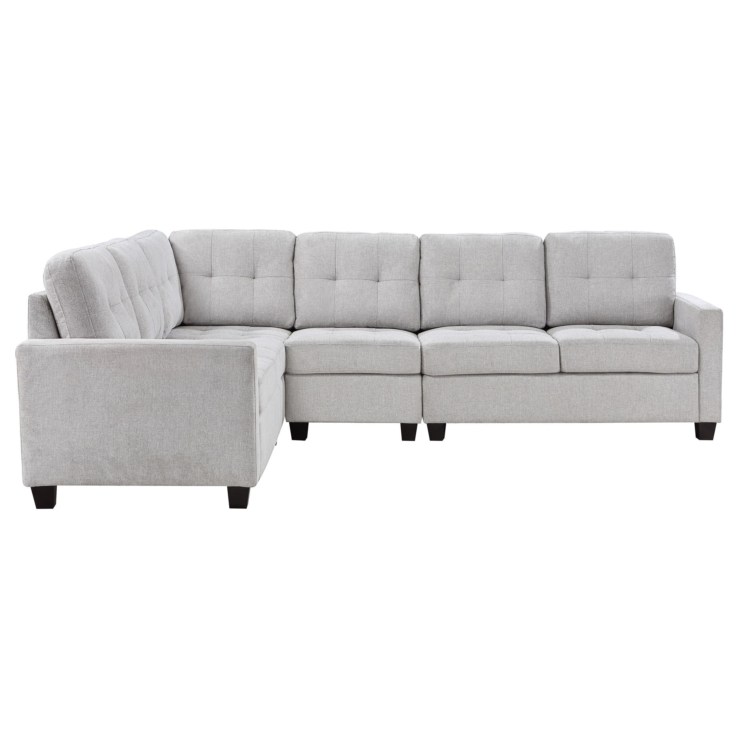 Georgina 4-piece Upholstered Modular Sectional Sofa Beige - Luxury Home Furniture (MI)