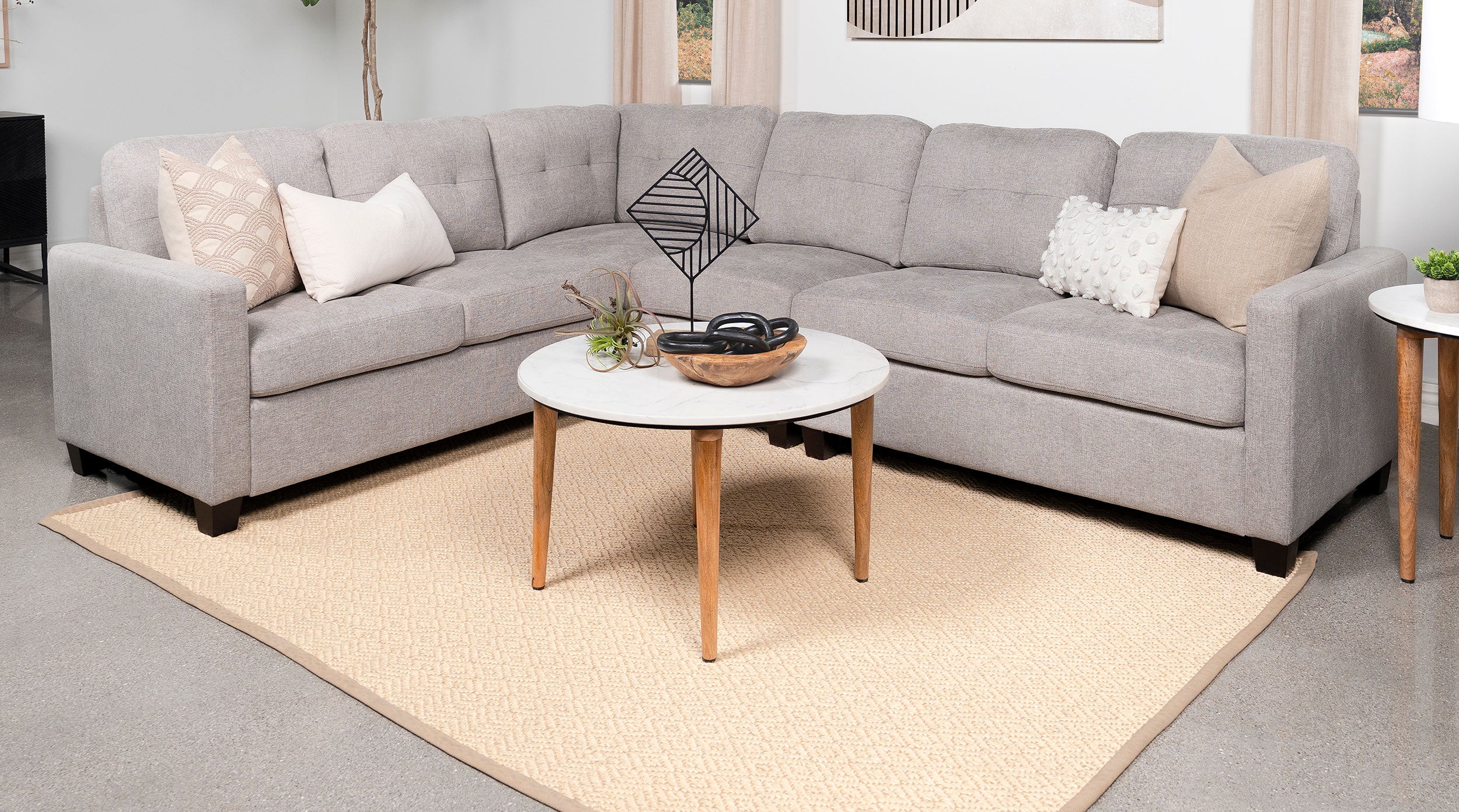 Georgina Sectional Loveseat - Luxury Home Furniture (MI)