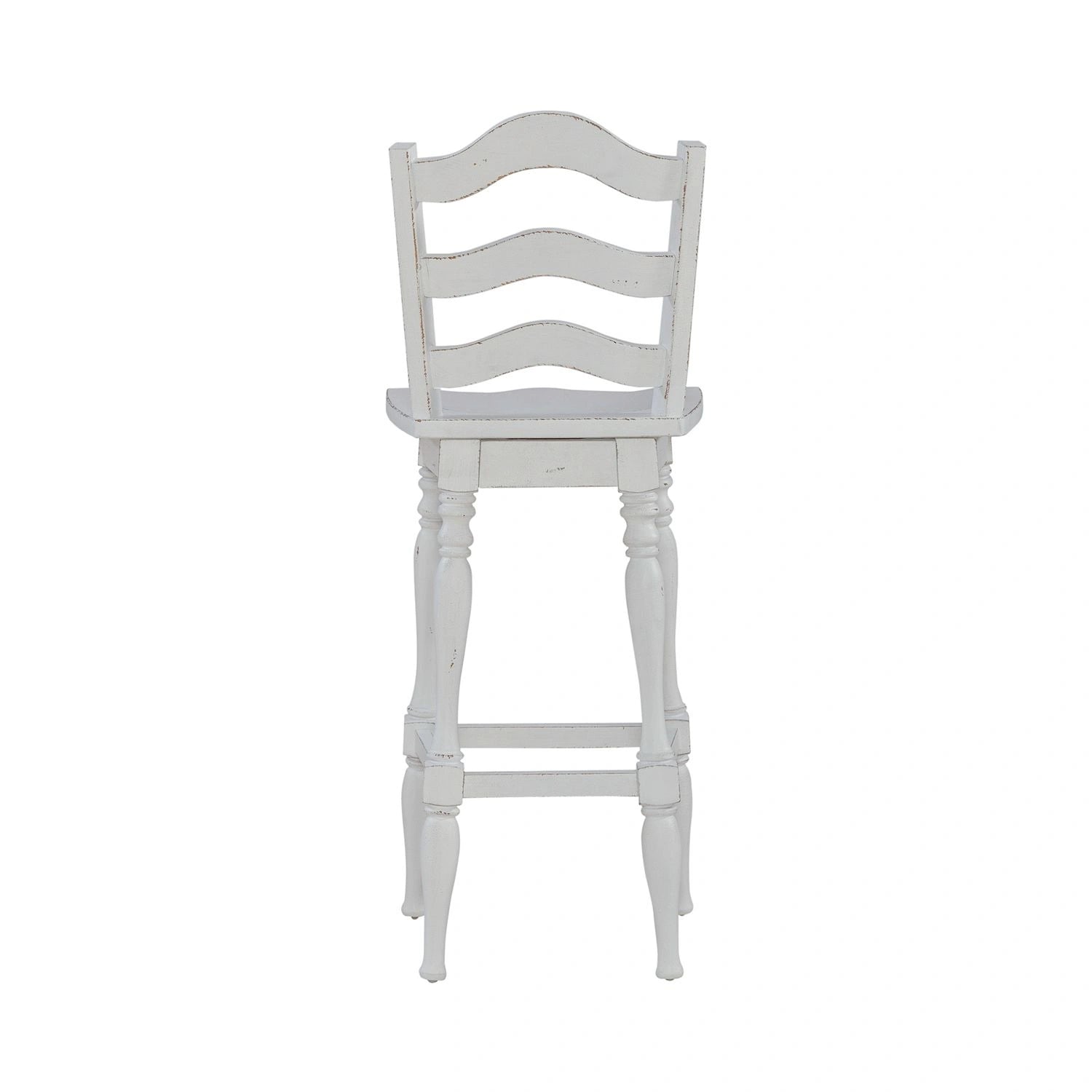 Magnolia Manor Ladderback Swivel Bar Stool image