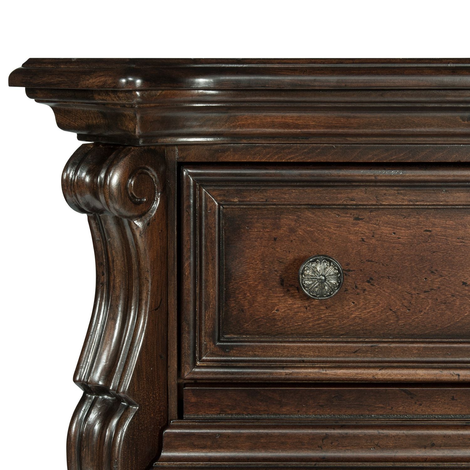 Arbor Place King Sleigh Bed, Dresser & Mirror, Night Stand