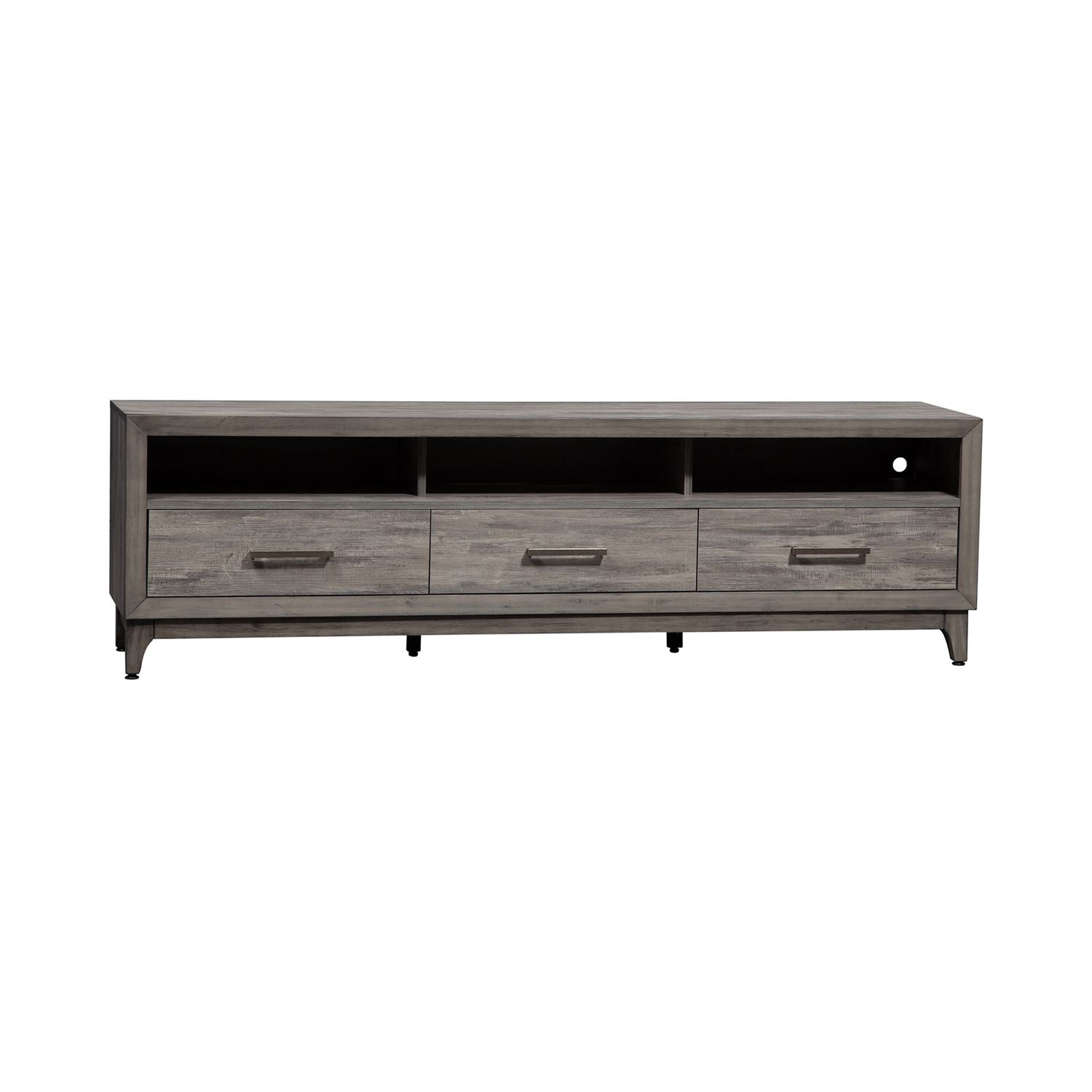 Mercury 76 Inch TV Console in Driftwood Gray