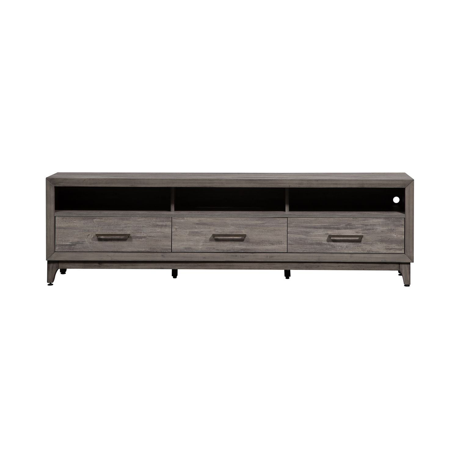 Mercury 76 Inch TV Console in Driftwood Gray