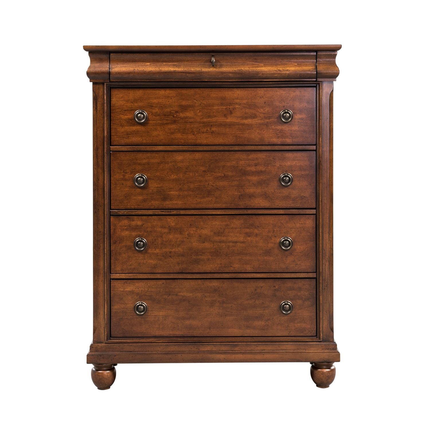 Rustic Traditions Queen Sleigh Bed, Dresser & Mirror, Chest