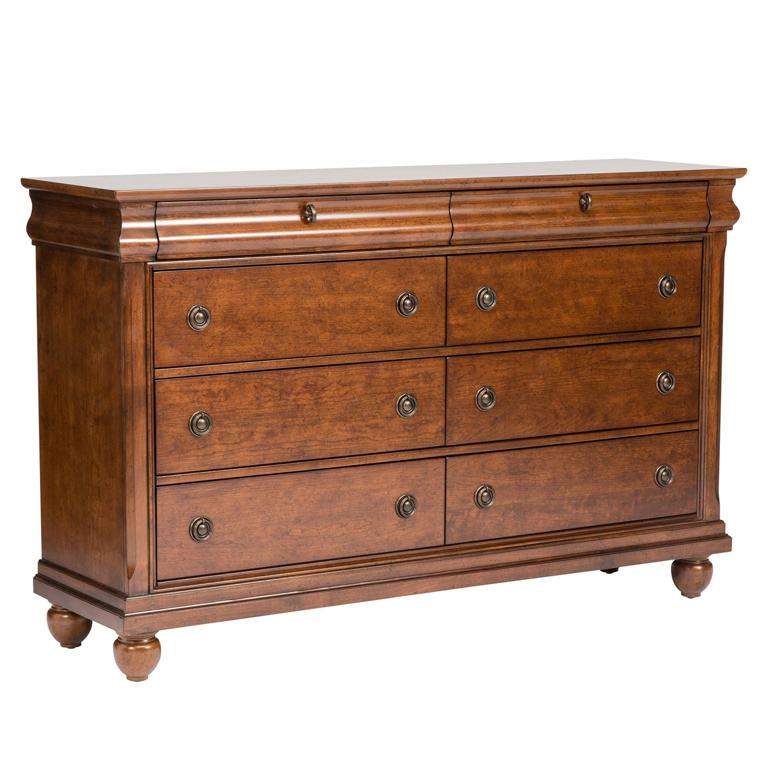 Rustic Traditions 8 Drawer Dresser in Rustic Cherry