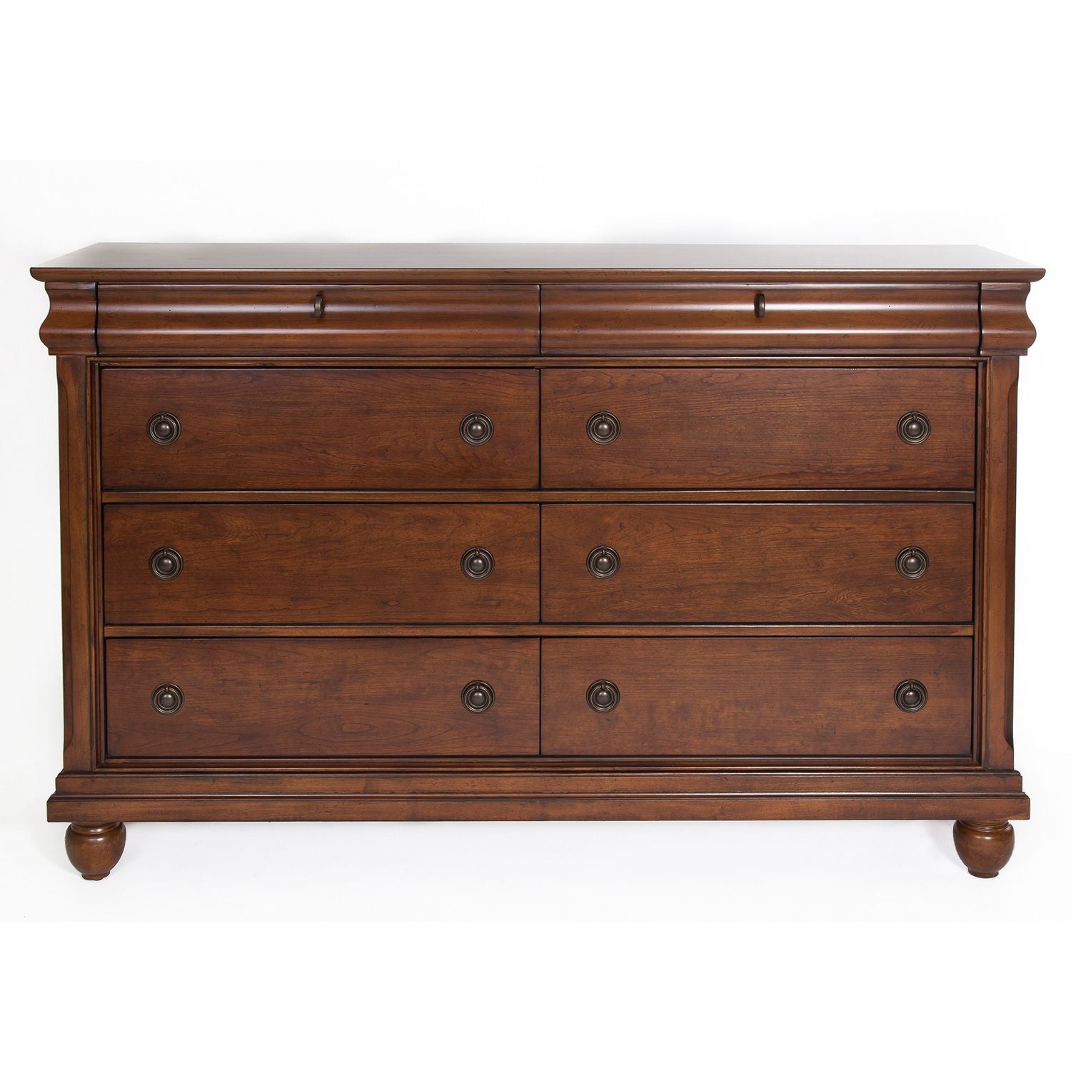 Rustic Traditions 8 Drawer Dresser in Rustic Cherry image