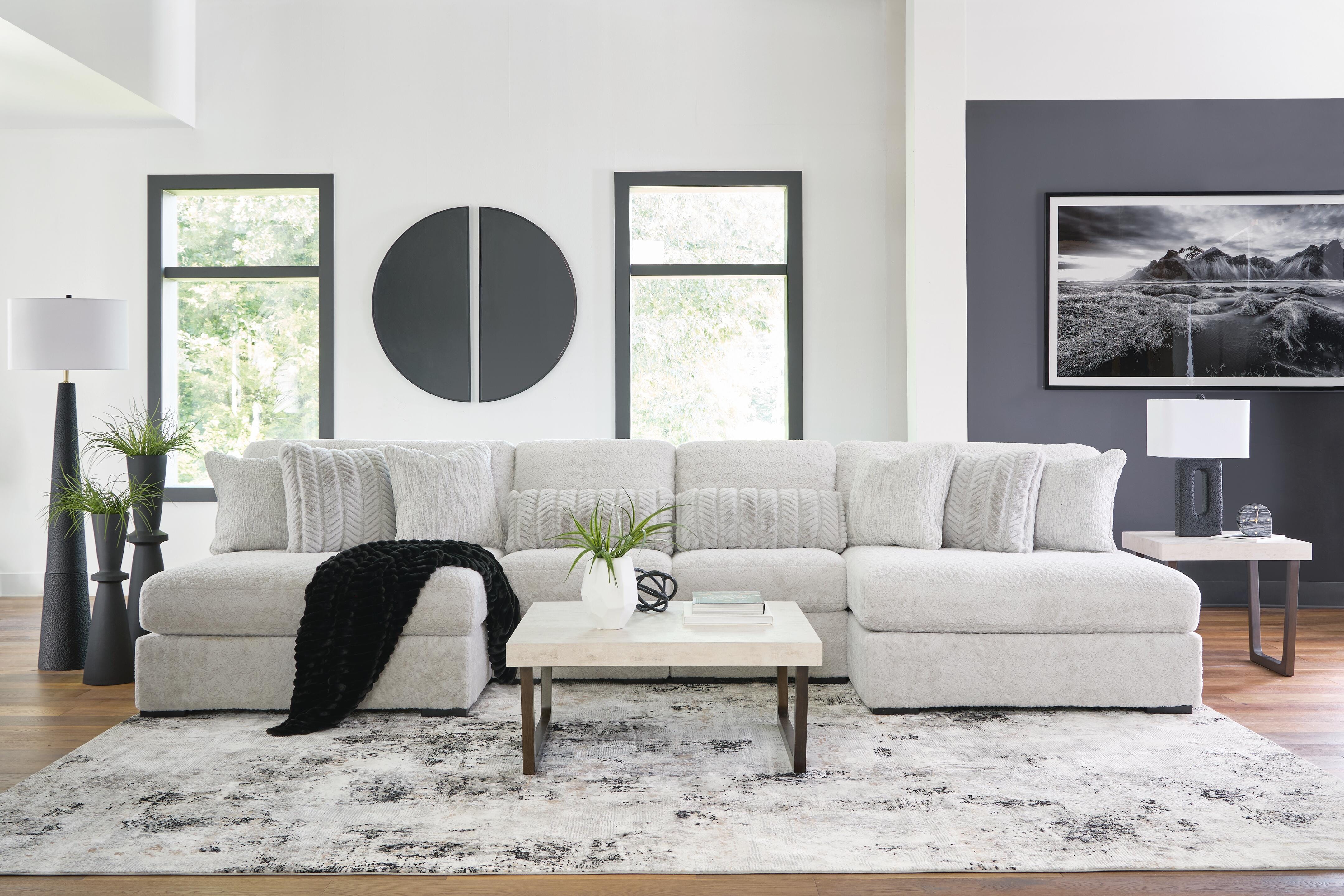 Cuddle Plush Sectional with Chaise - Luxury Home Furniture (MI)
