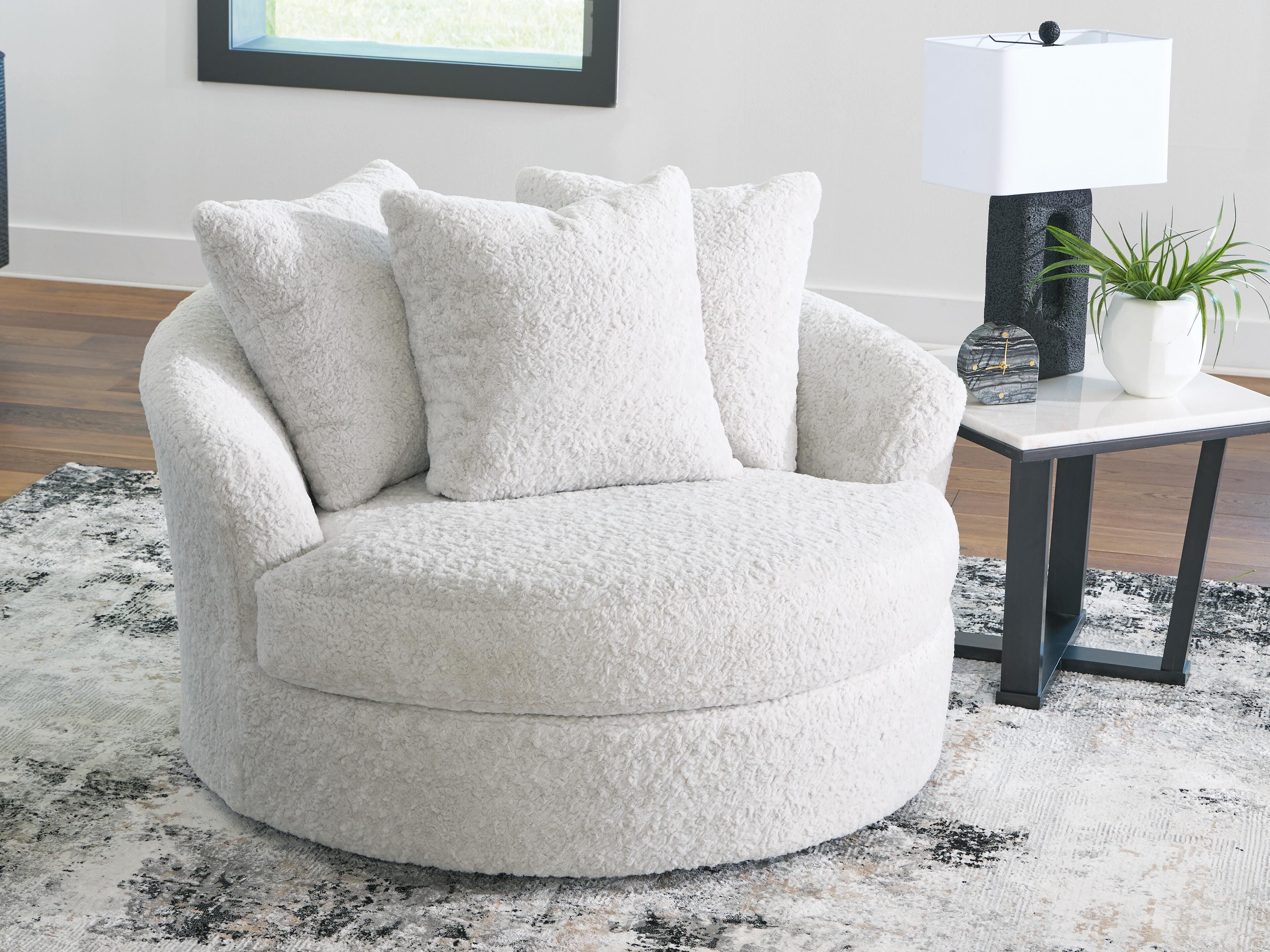 Cuddle Plush Oversized Swivel Accent Chair - Luxury Home Furniture (MI)