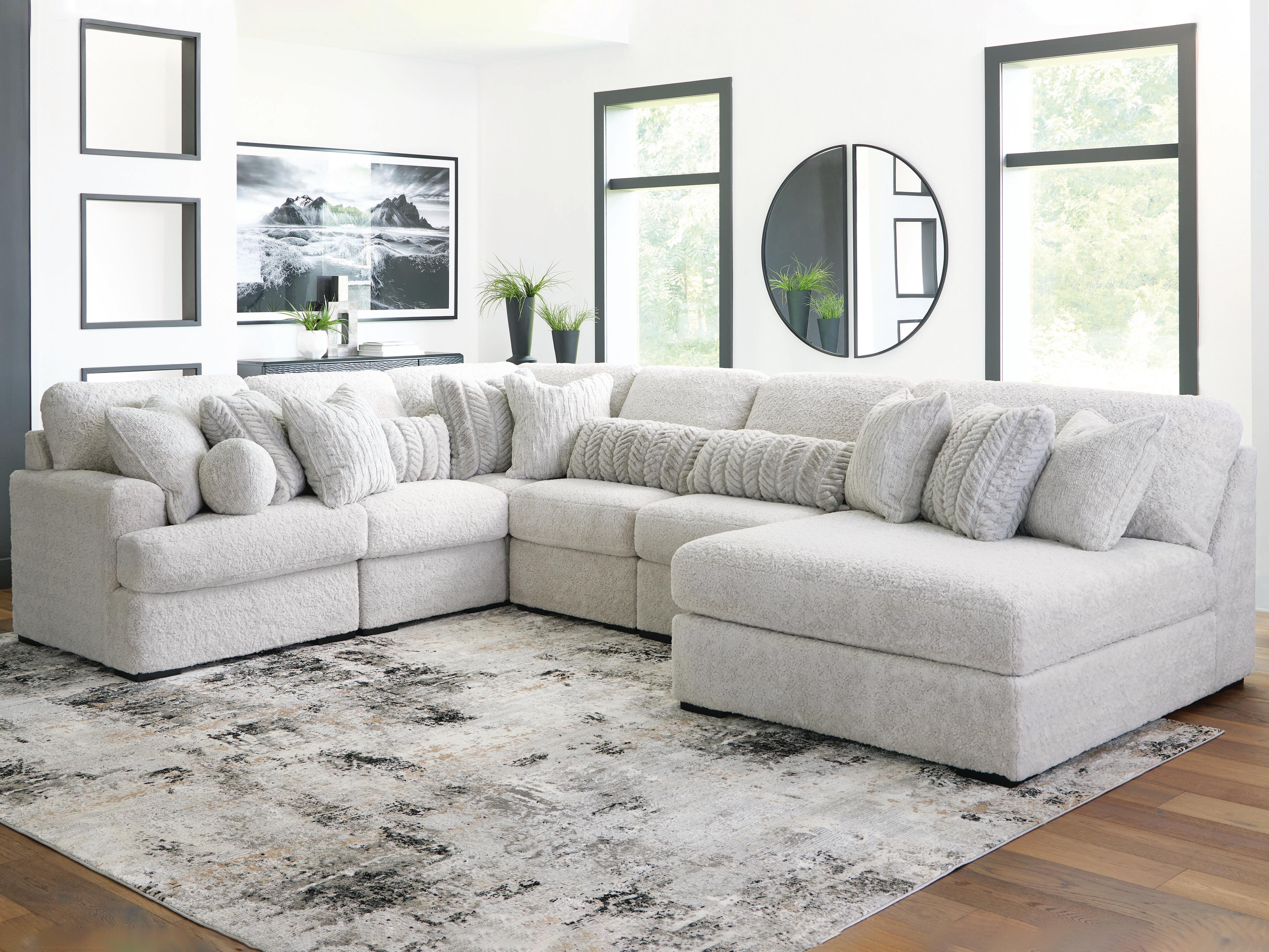 Cuddle Plush Sectional with Chaise - Luxury Home Furniture (MI)