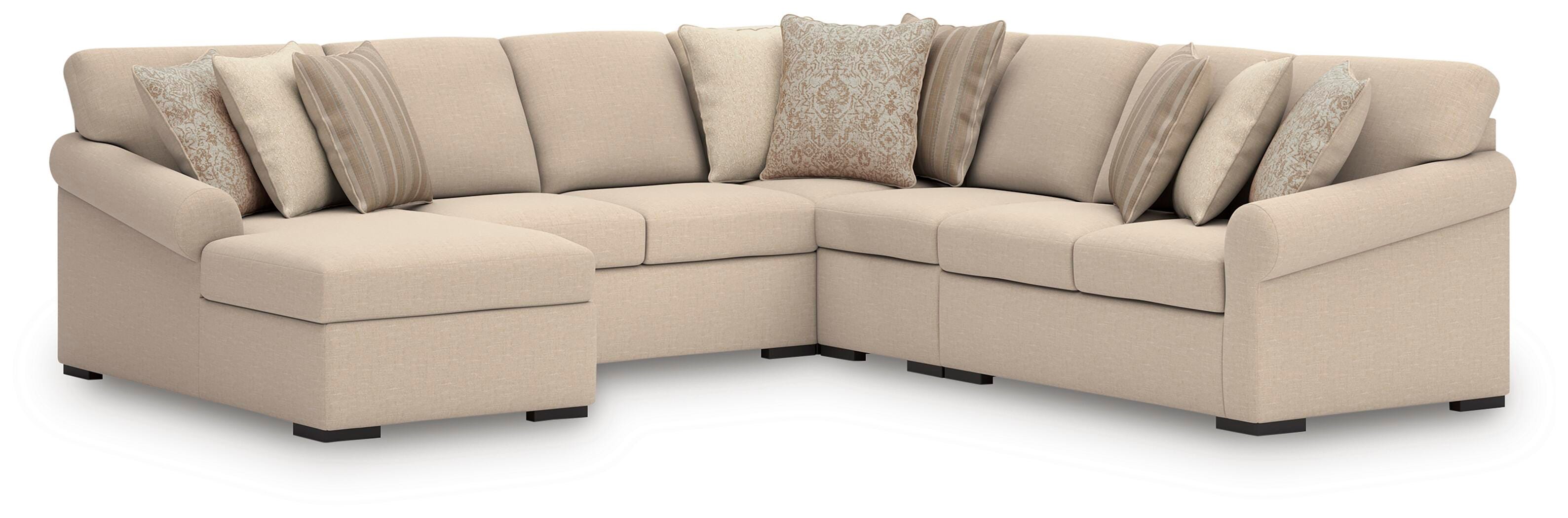 LadyMae Sectional with Chaise - Luxury Home Furniture (MI)