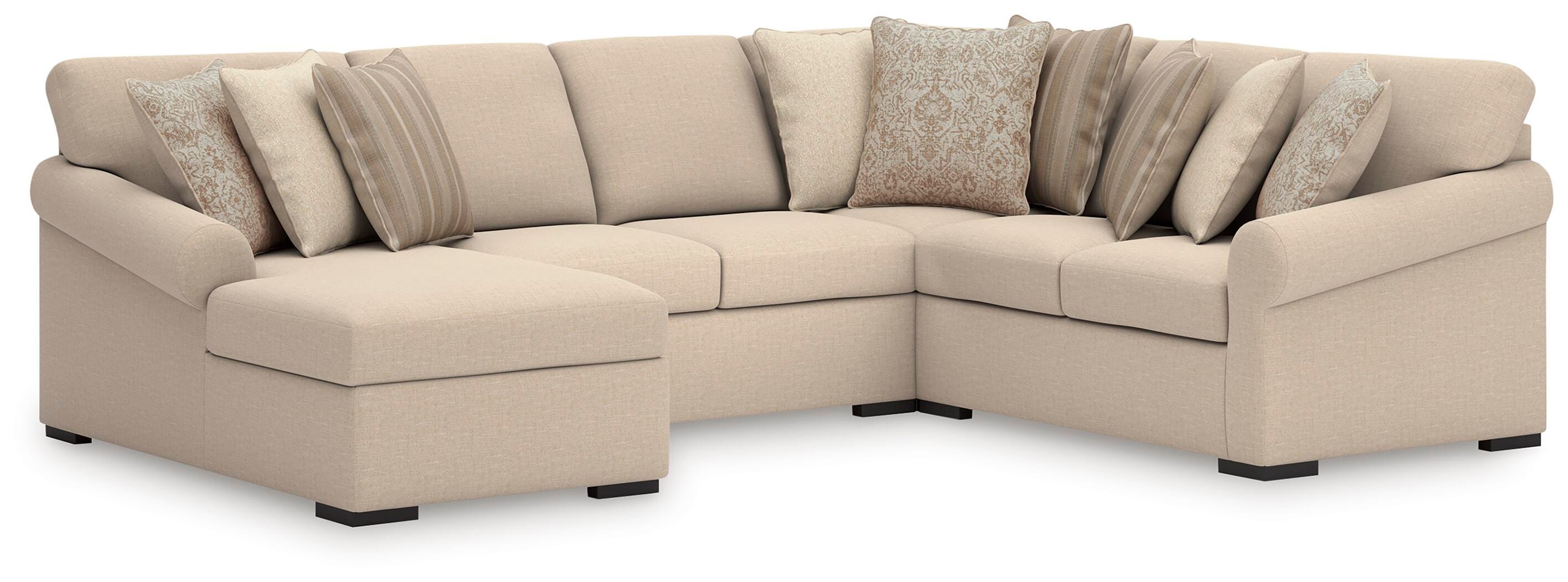 LadyMae Sectional with Chaise - Luxury Home Furniture (MI)