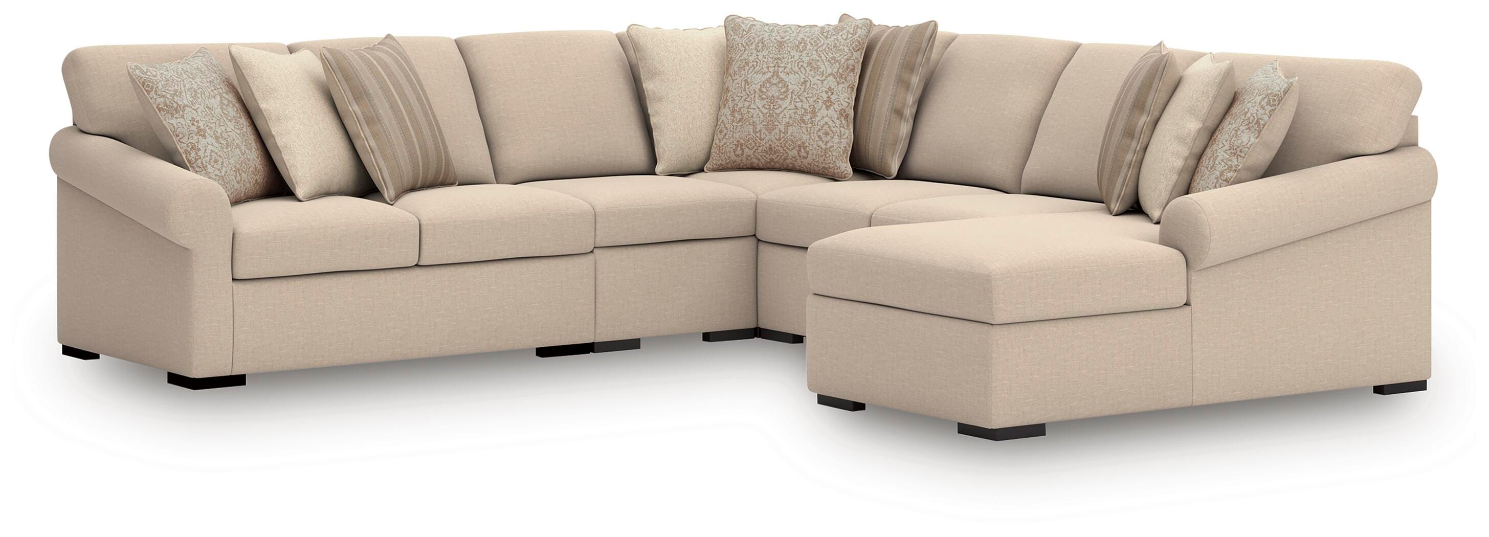 LadyMae Sectional with Chaise - Luxury Home Furniture (MI)