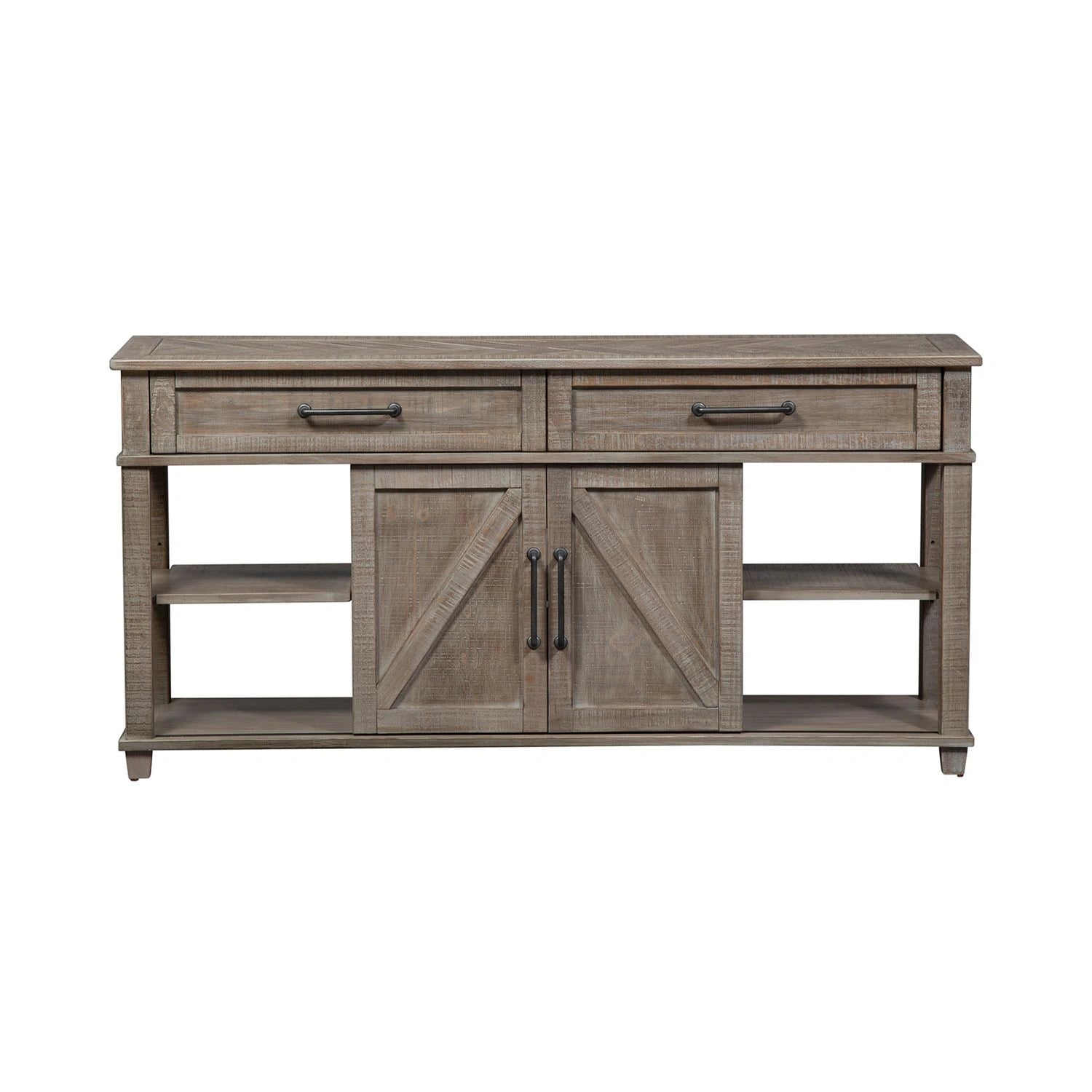 Parkland Falls Sofa Table in Weathered Taupe image