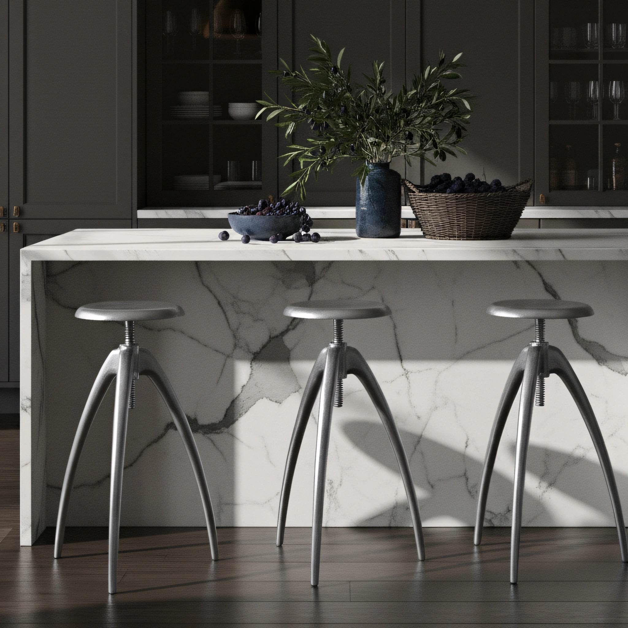 Clara Silver Counter/Bar Stool