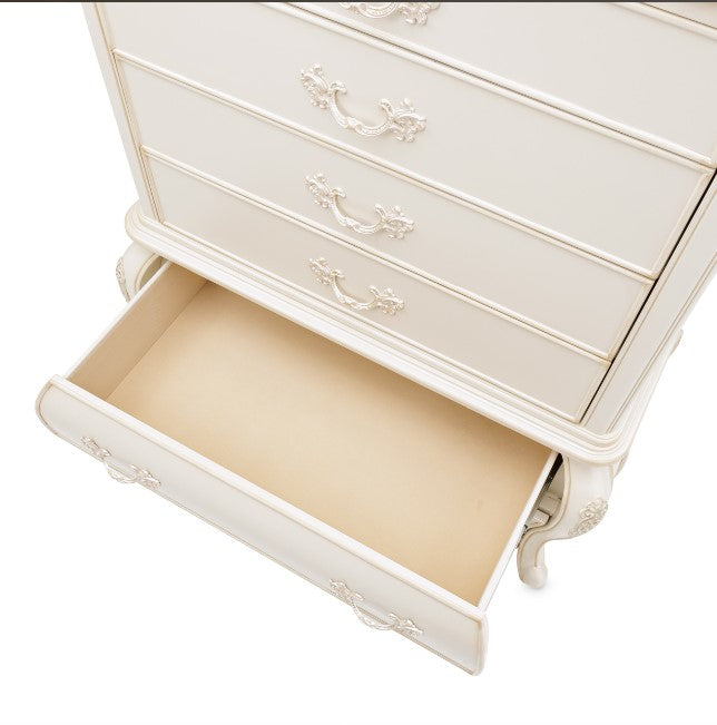 AICO Lavelle 6-Drawer Chest in Classic Pearl - Luxury Home Furniture (MI)