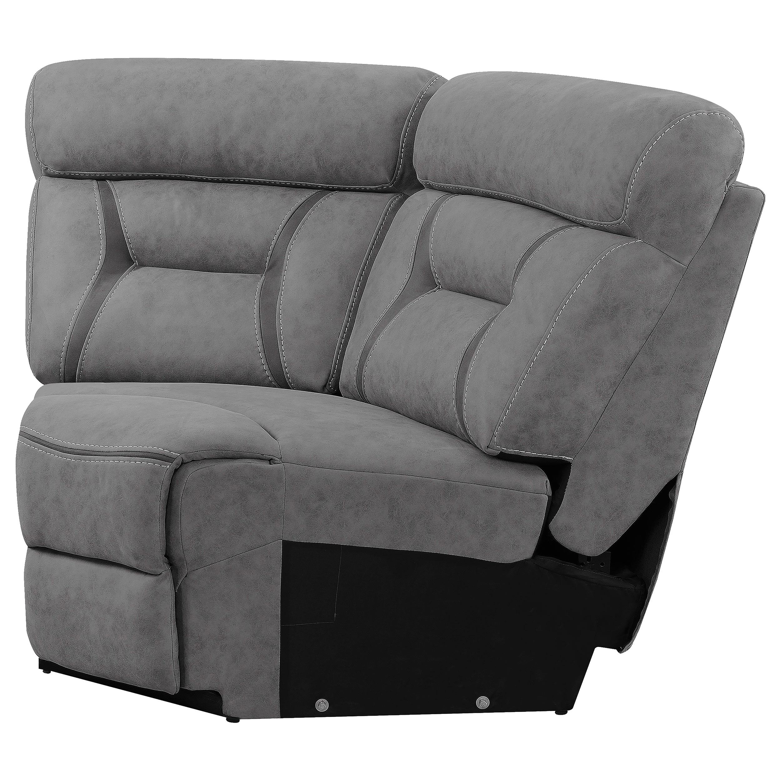Higgins Upholstered Wedge Grey - Luxury Home Furniture (MI)