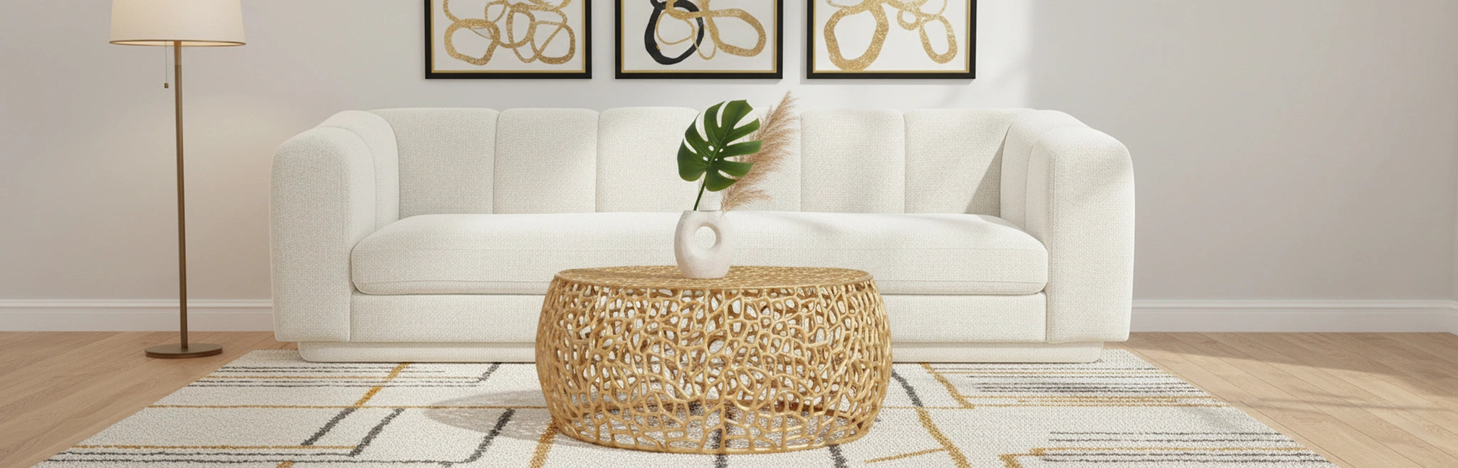 Priya Gold Coffee Table