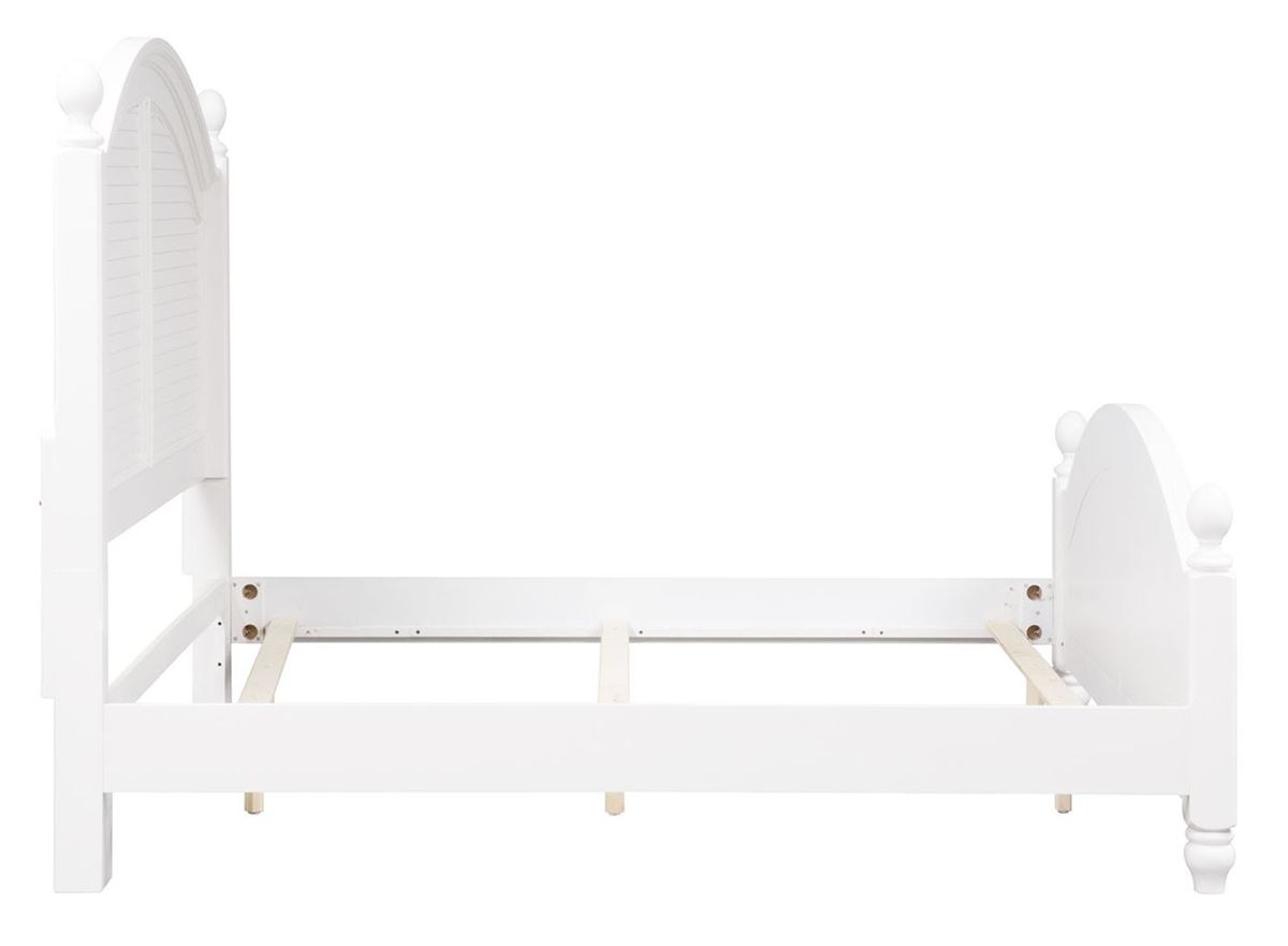 Liberty Furniture Summer House King Poster Bed in Oyster White - Luxury Home Furniture (MI)