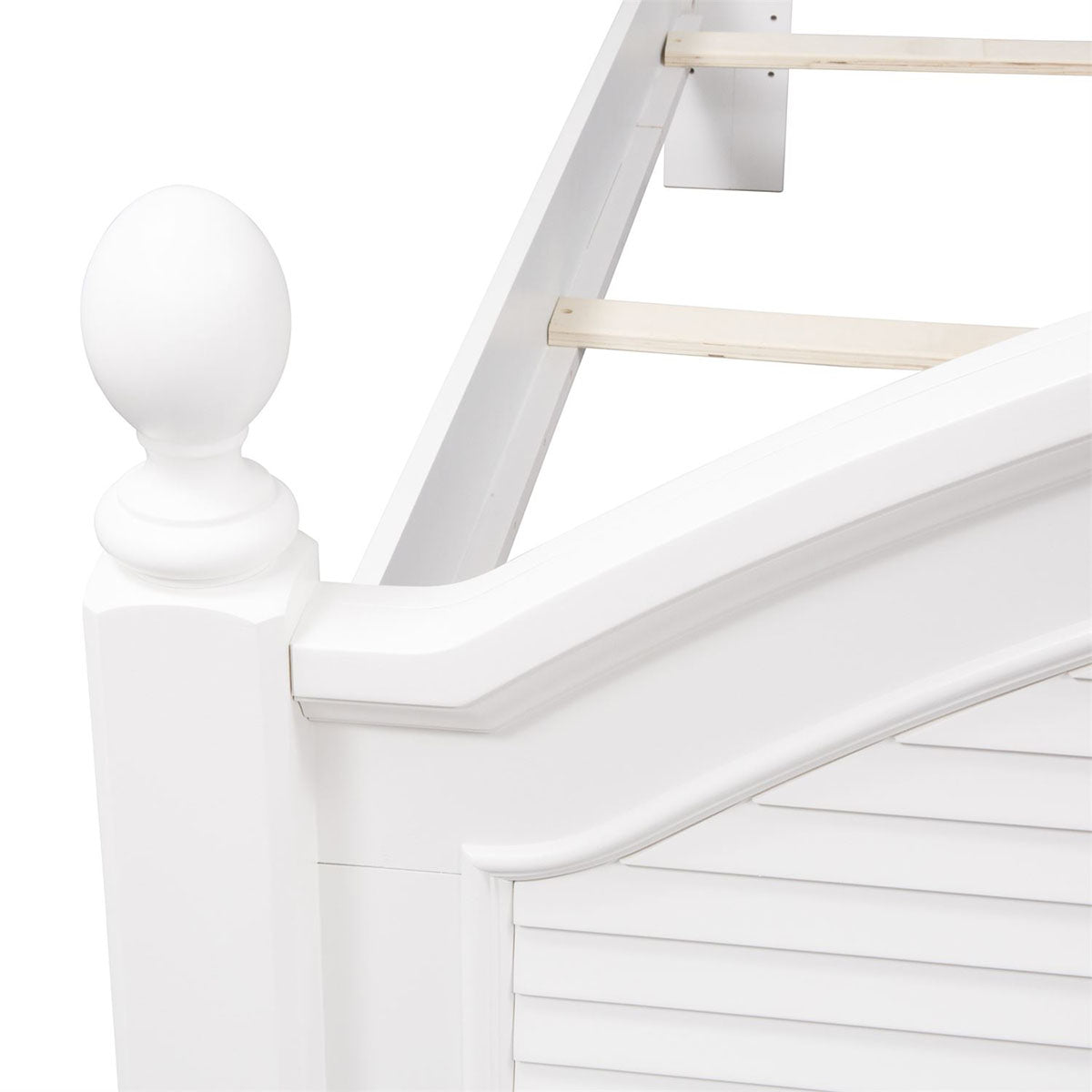 Liberty Furniture Summer House King Poster Bed in Oyster White - Luxury Home Furniture (MI)