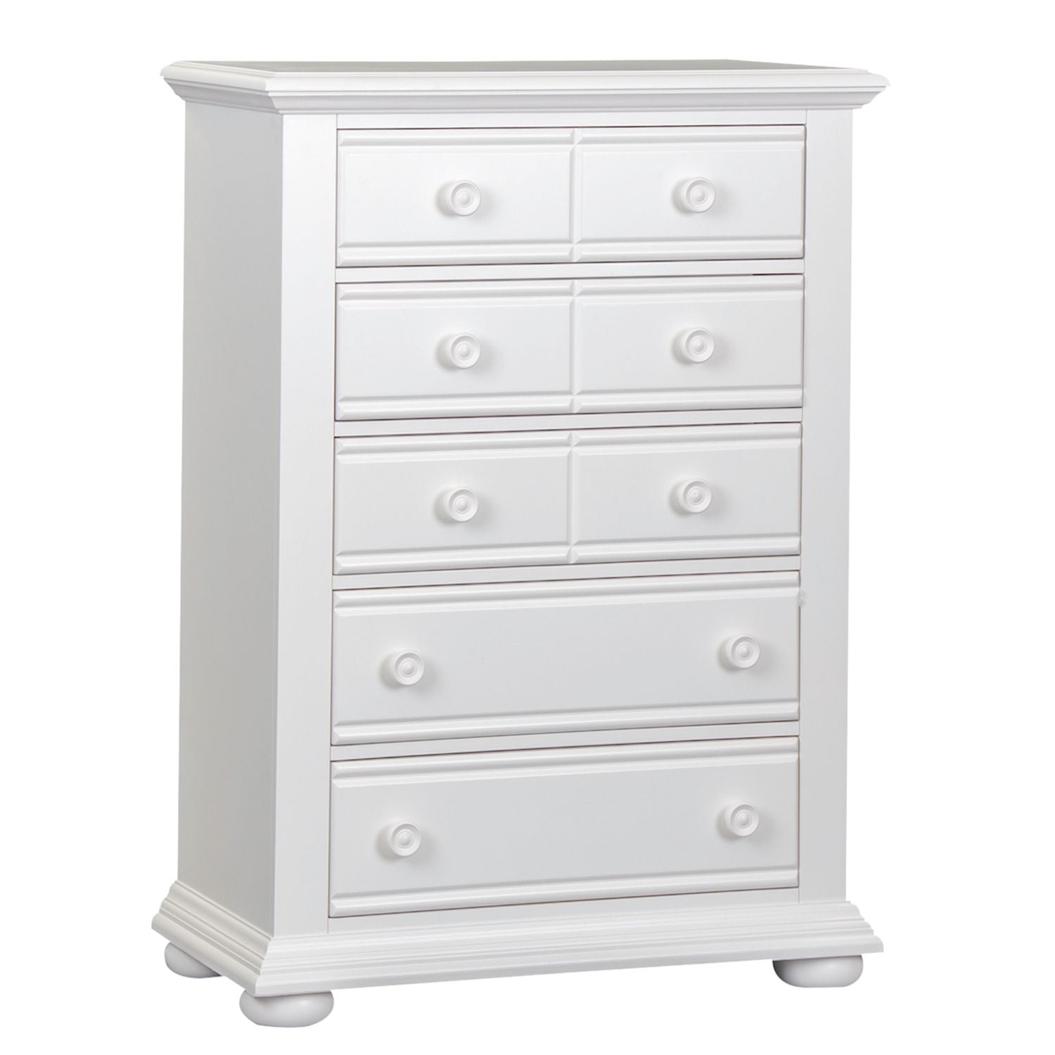 Summer House 5 Drawer Chest in White
