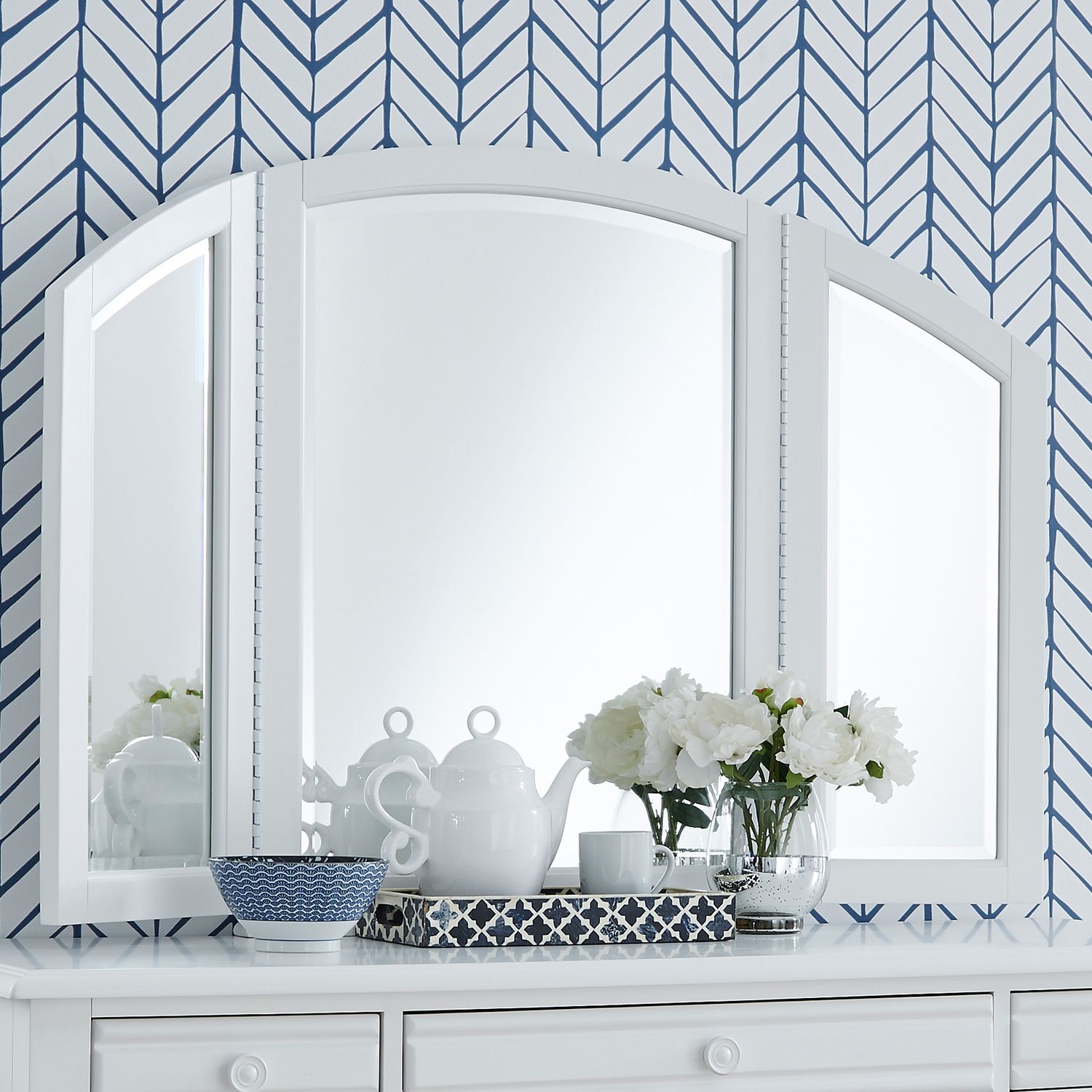 Summer House Vanity Mirror in Oyster White image