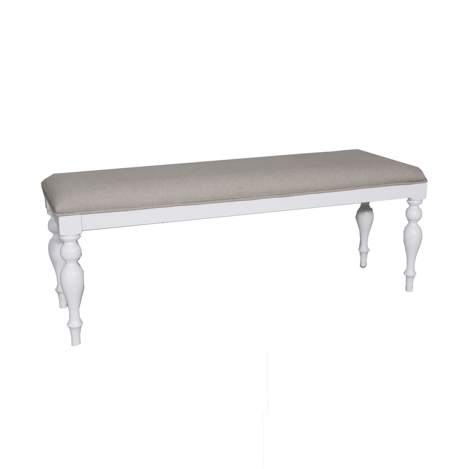 Summer House Bench in Oyster White - Luxury Home Furniture (MI)