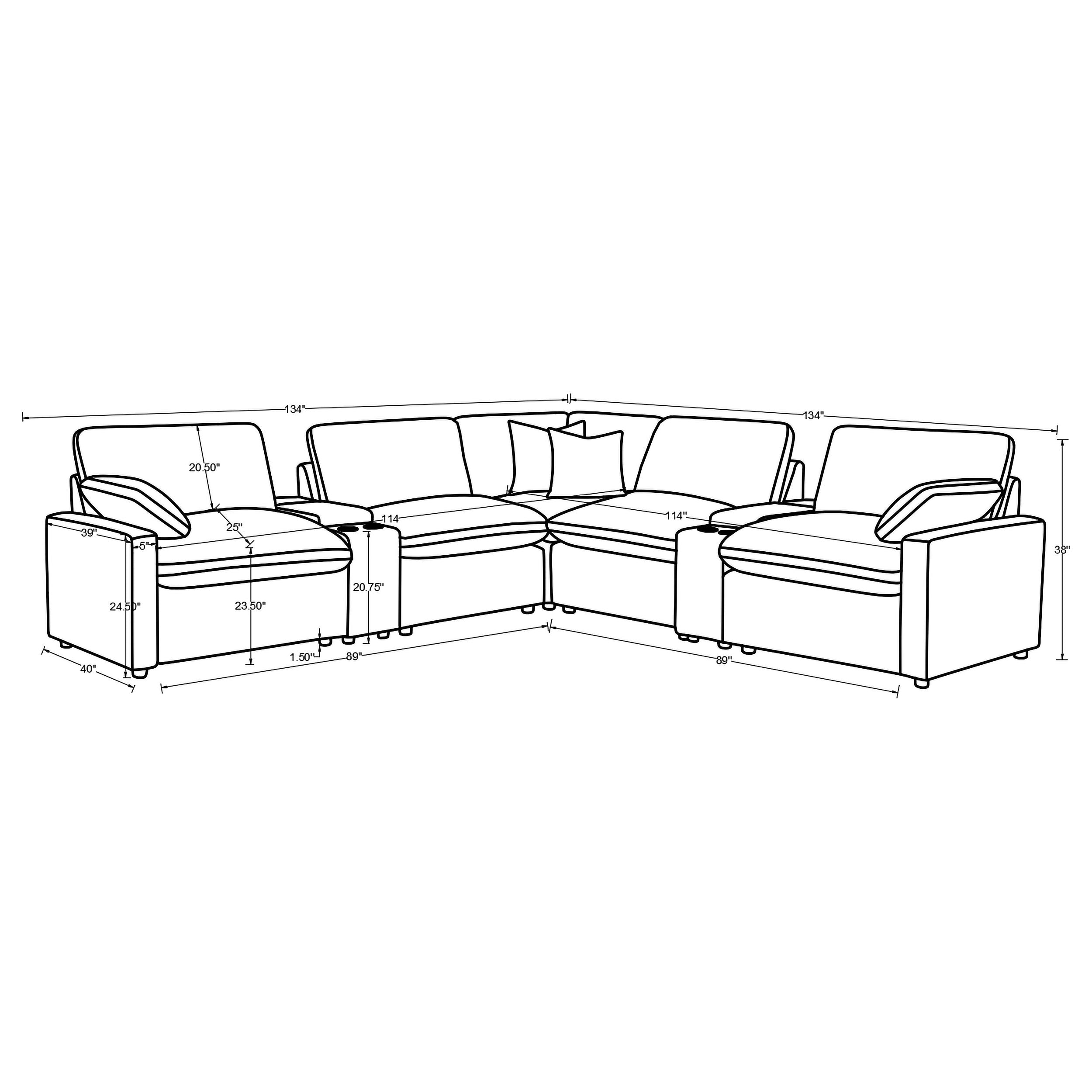Collins Reclining Sectionals