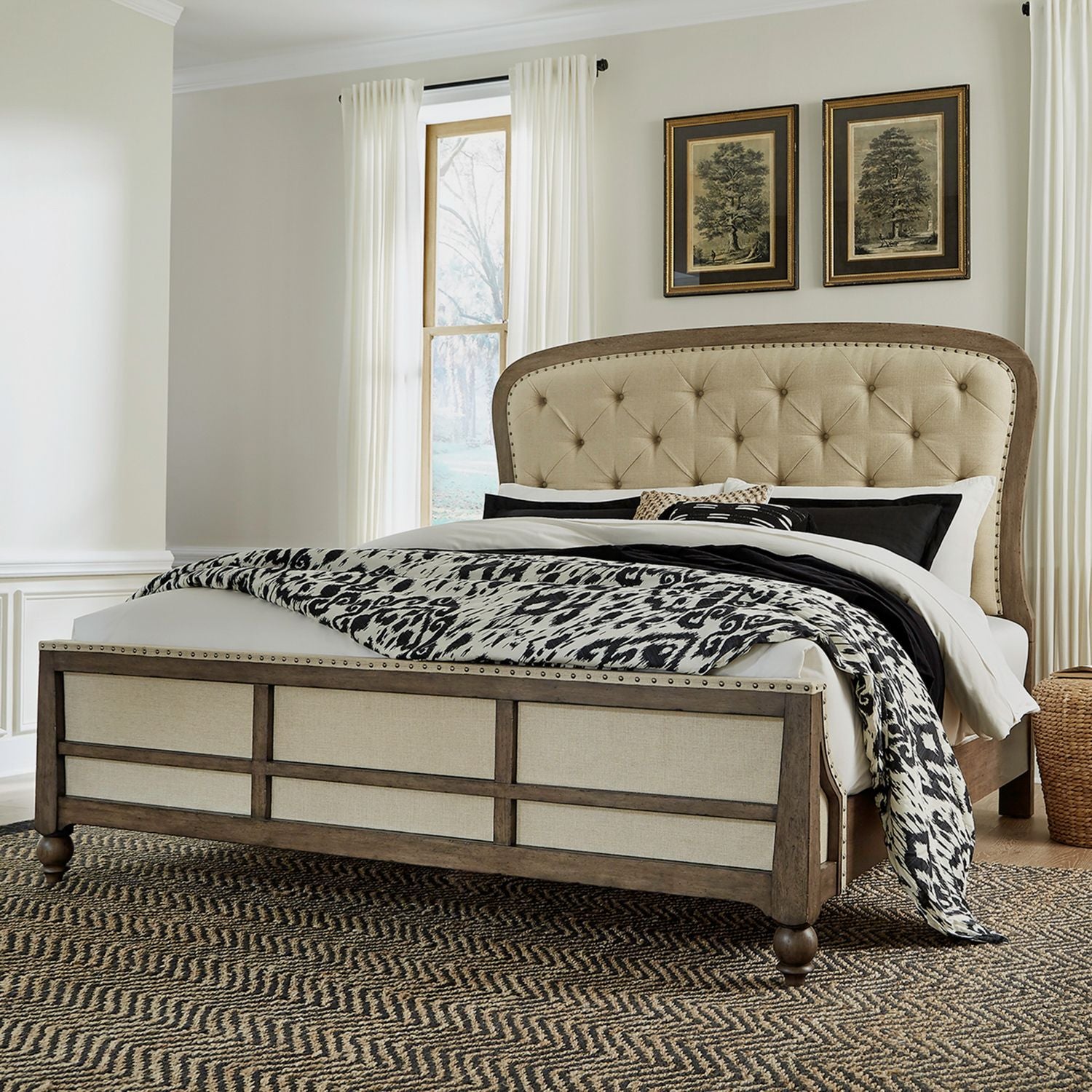 Americana Farmhouse Queen Shelter Bed image