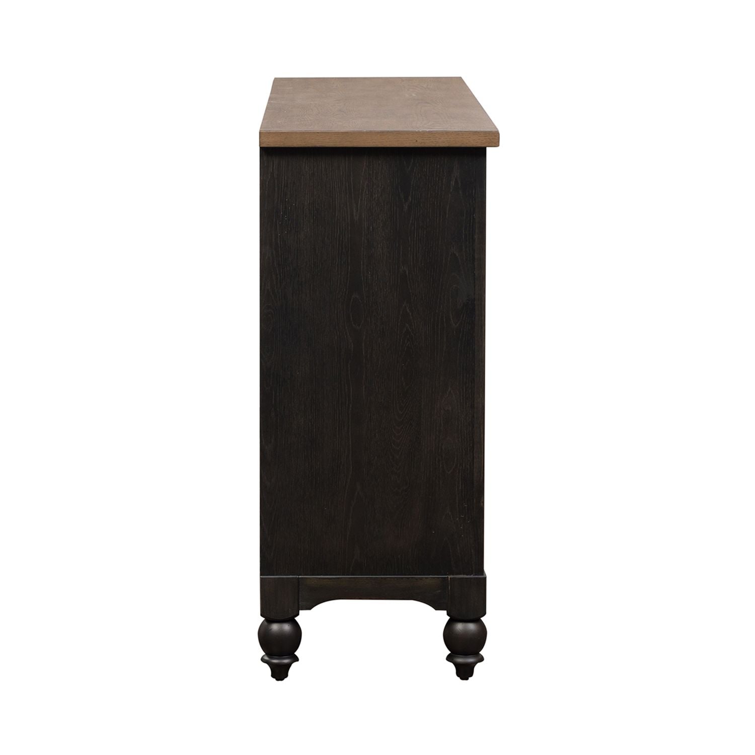Americana Farmhouse 9 Drawer Dresser in Black - Luxury Home Furniture (MI)