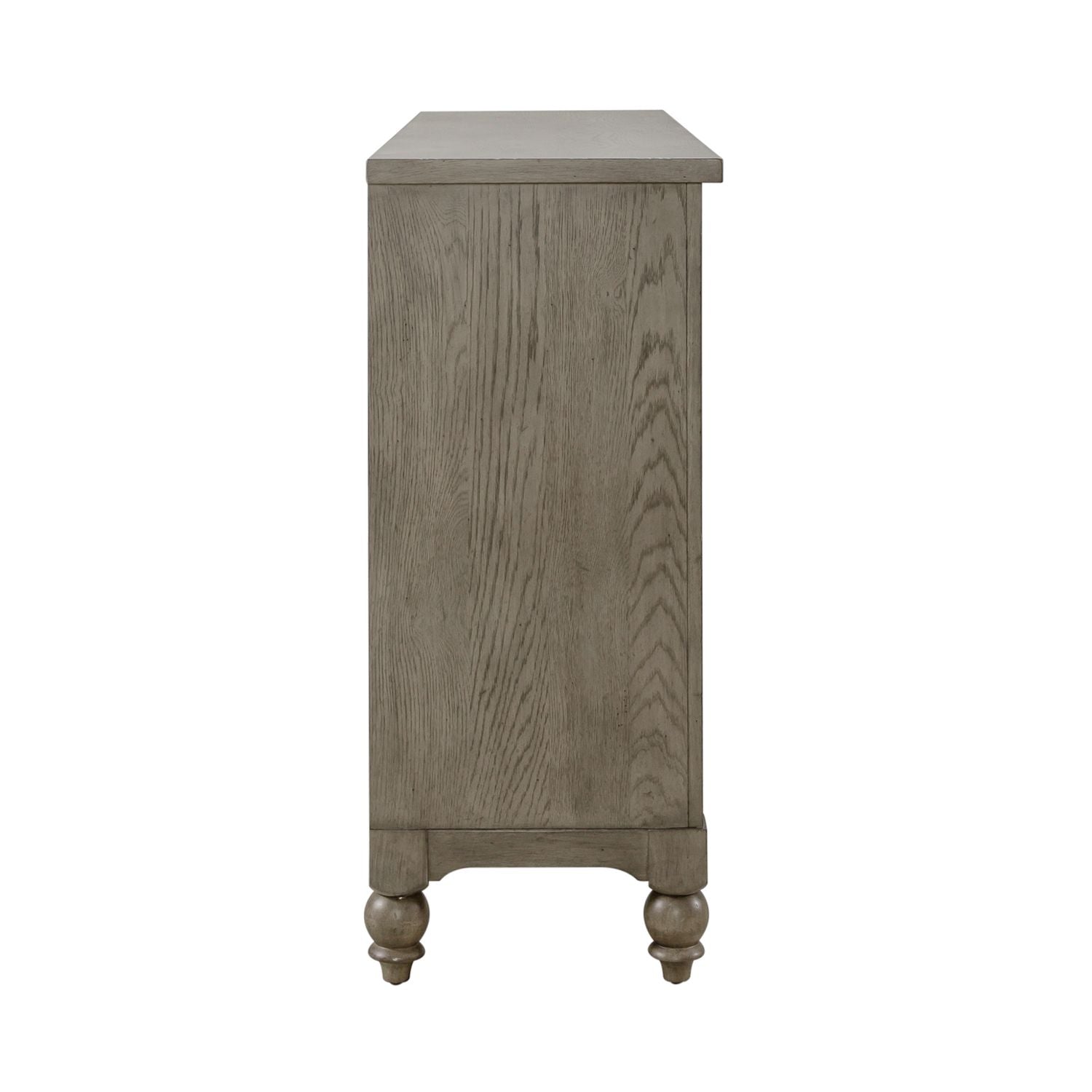 Americana Farmhouse 9 Drawer Dresser in Dusty Taupe and Black - Luxury Home Furniture (MI)