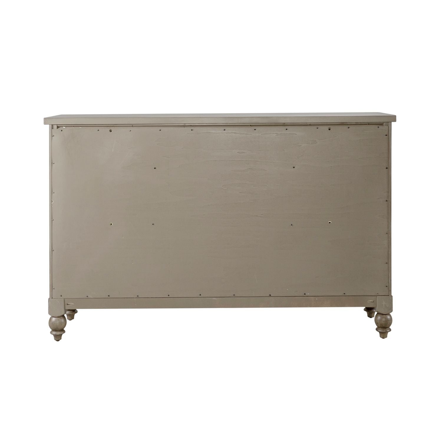 Americana Farmhouse 9 Drawer Dresser in Dusty Taupe and Black - Luxury Home Furniture (MI)