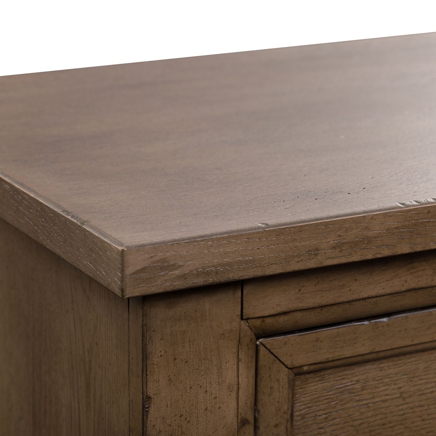 Americana Farmhouse 12 Drawer Chesser in Dusty Taupe and Black - Luxury Home Furniture (MI)