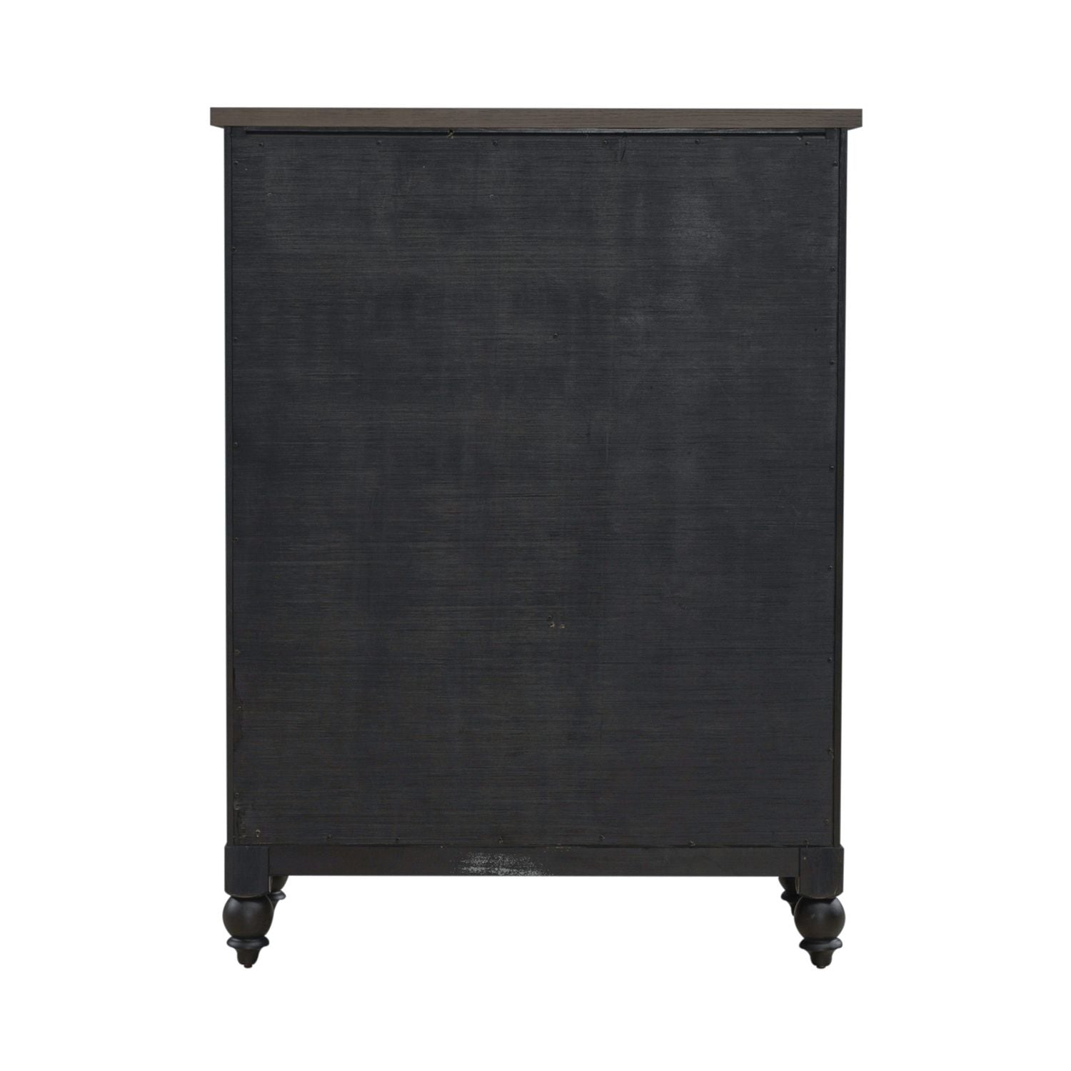 Americana Farmhouse 5 Drawer Chest in Black - Luxury Home Furniture (MI)