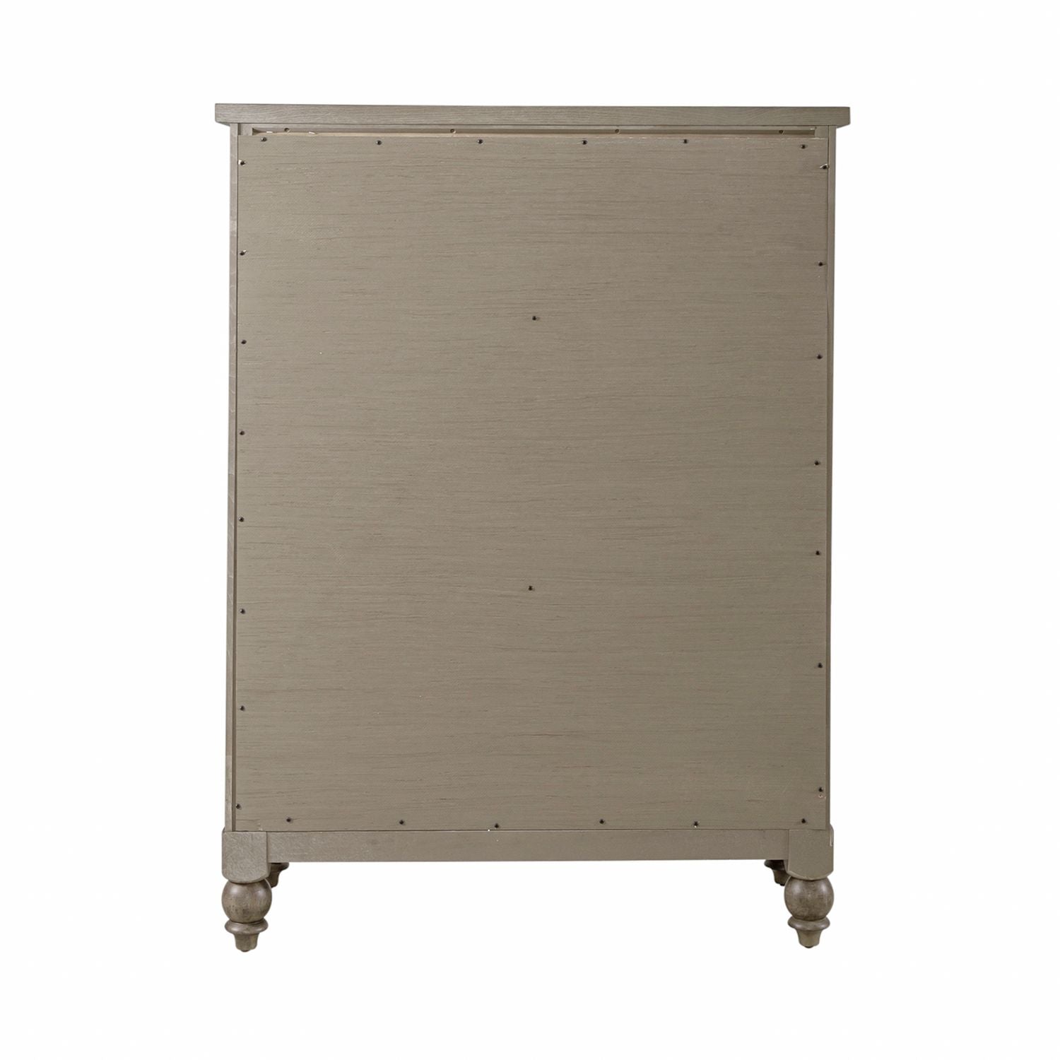 Americana Farmhouse 5 Drawer Chest in Dusty Taupe and Black - Luxury Home Furniture (MI)