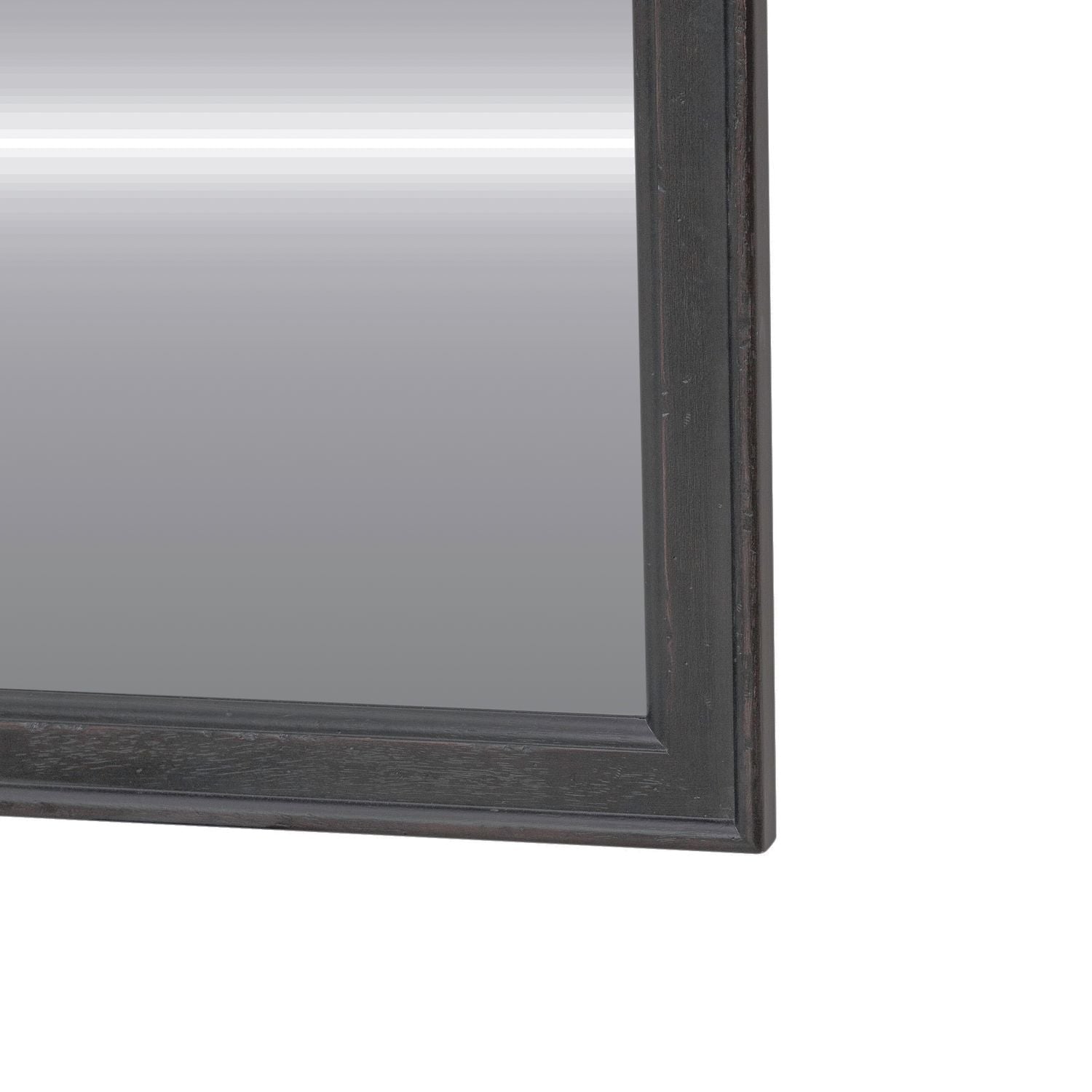 Americana Farmhouse Landscape Mirror in Black - Luxury Home Furniture (MI)