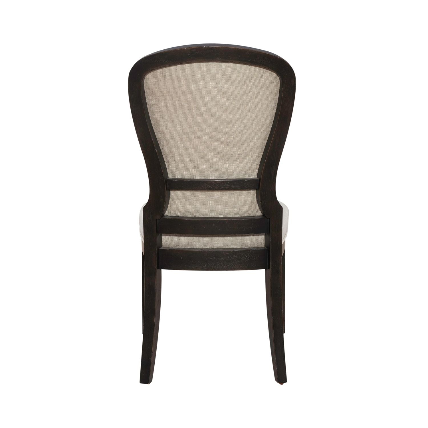 Americana Farmhouse Uph Tufted Back Side Chair - Black