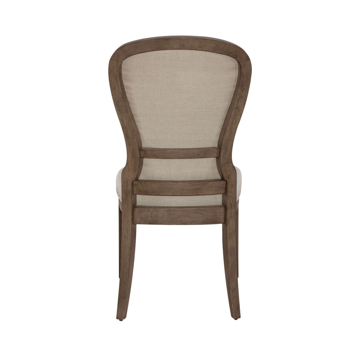 Liberty Furniture Americana Farmhouse Uph Tufted Back Side Chair (Set of 2) in Dusty Taupe & Black