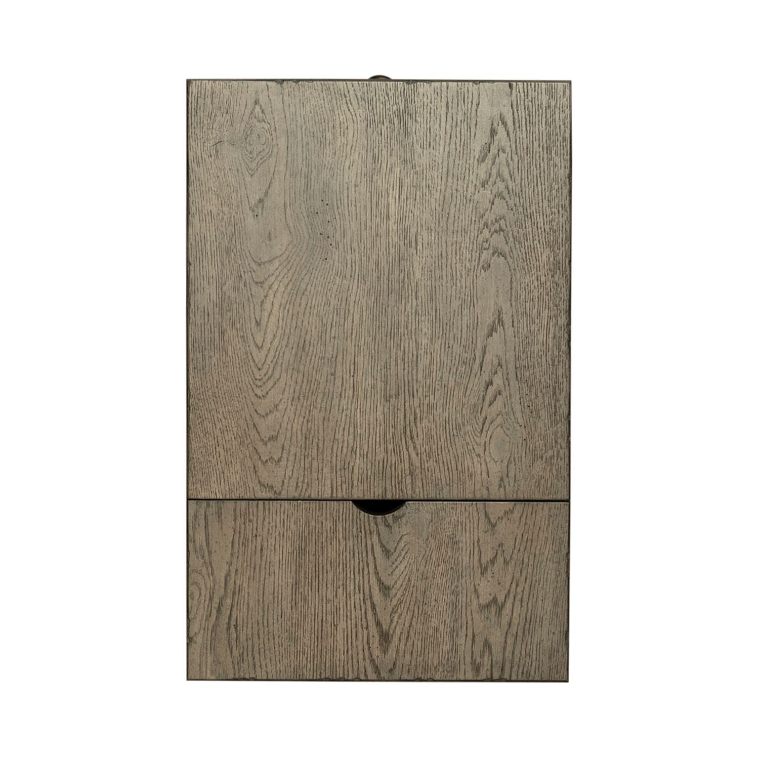 Americana Farmhouse Chair Side Table in Dusty Taupe - Luxury Home Furniture (MI)